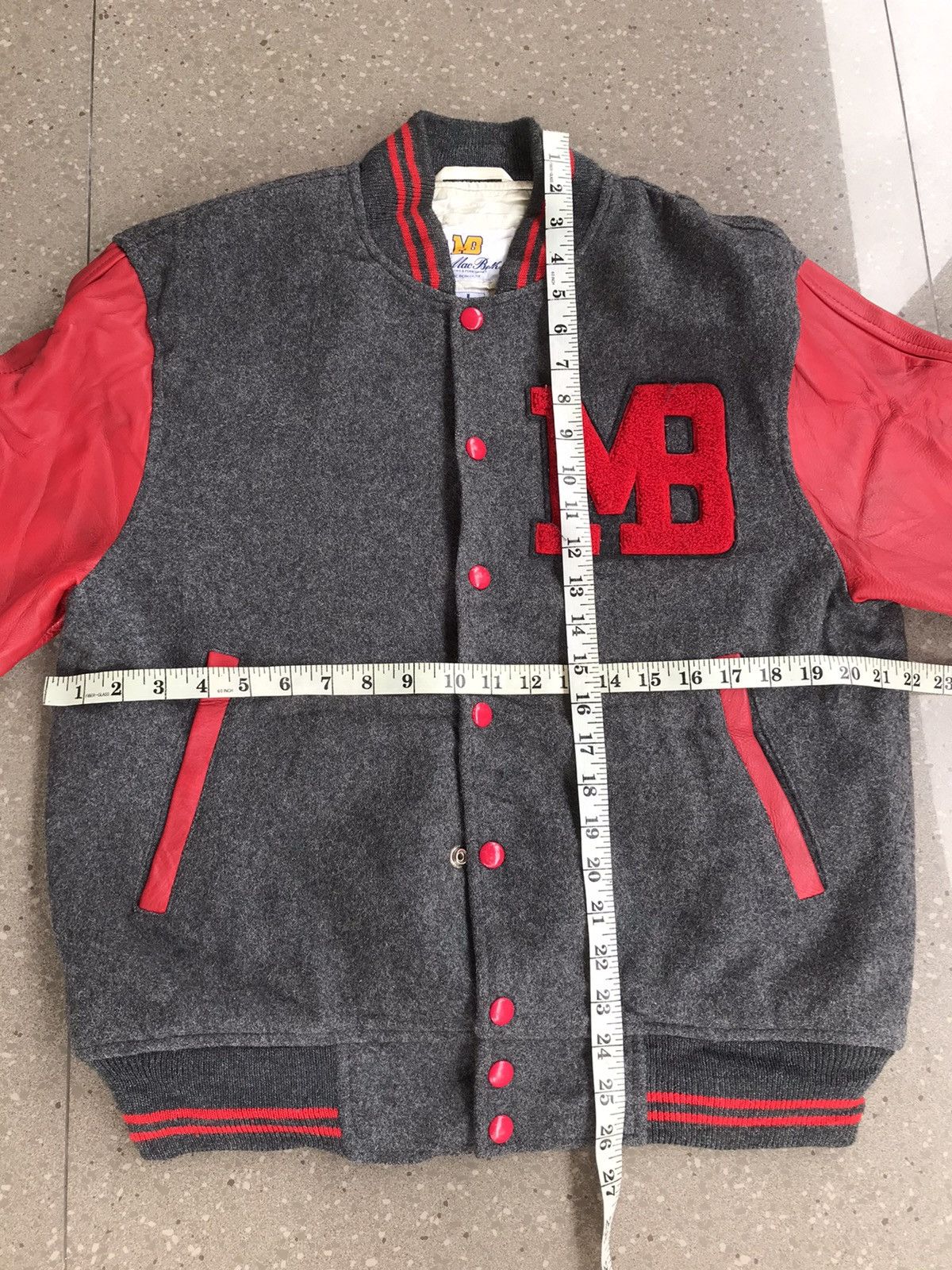 Macbeth Vintage Macbeth Leather Varsity Jacket Big Logo Size US L / EU 52-54 / 3 - 10 Thumbnail
