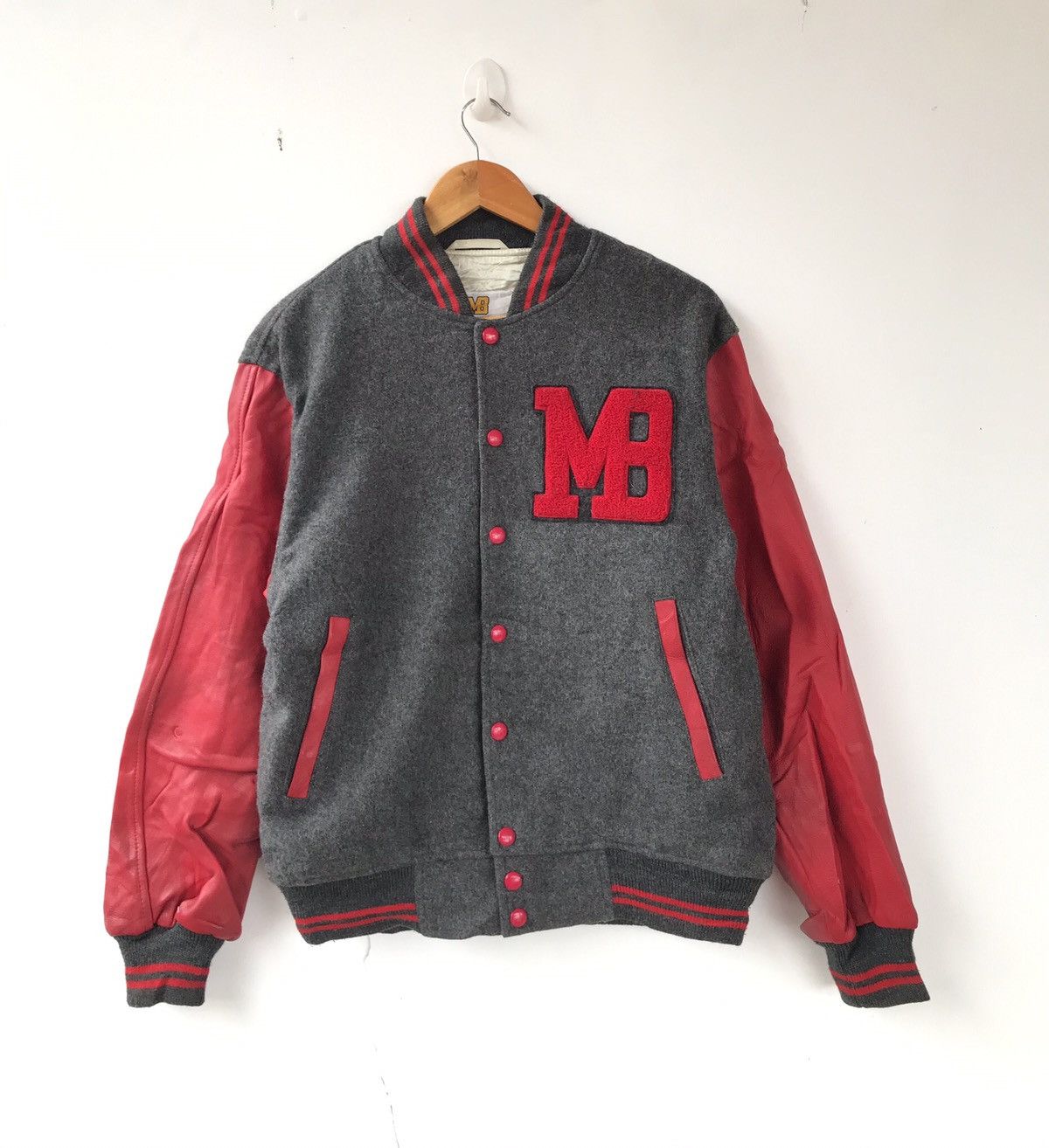 Macbeth Vintage Macbeth Leather Varsity Jacket Big Logo Size US L / EU 52-54 / 3 - 3 Thumbnail