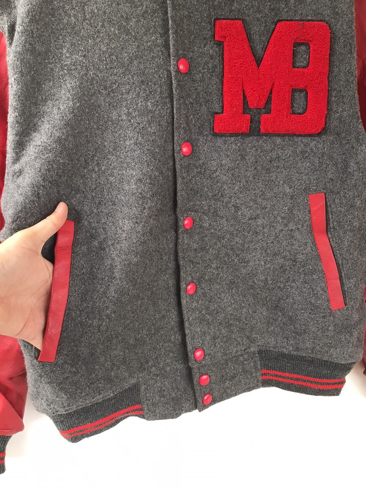 Macbeth Vintage Macbeth Leather Varsity Jacket Big Logo Size US L / EU 52-54 / 3 - 7 Thumbnail