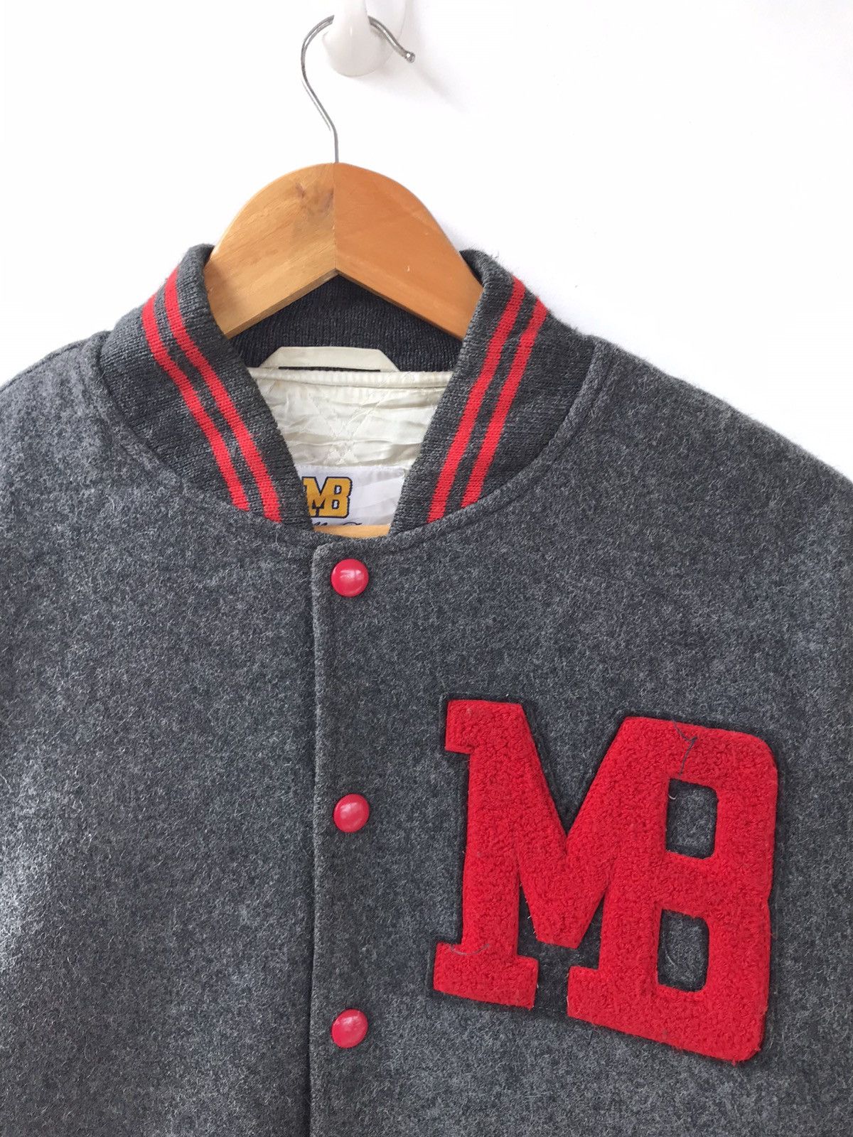 Macbeth Vintage Macbeth Leather Varsity Jacket Big Logo Size US L / EU 52-54 / 3 - 4 Thumbnail