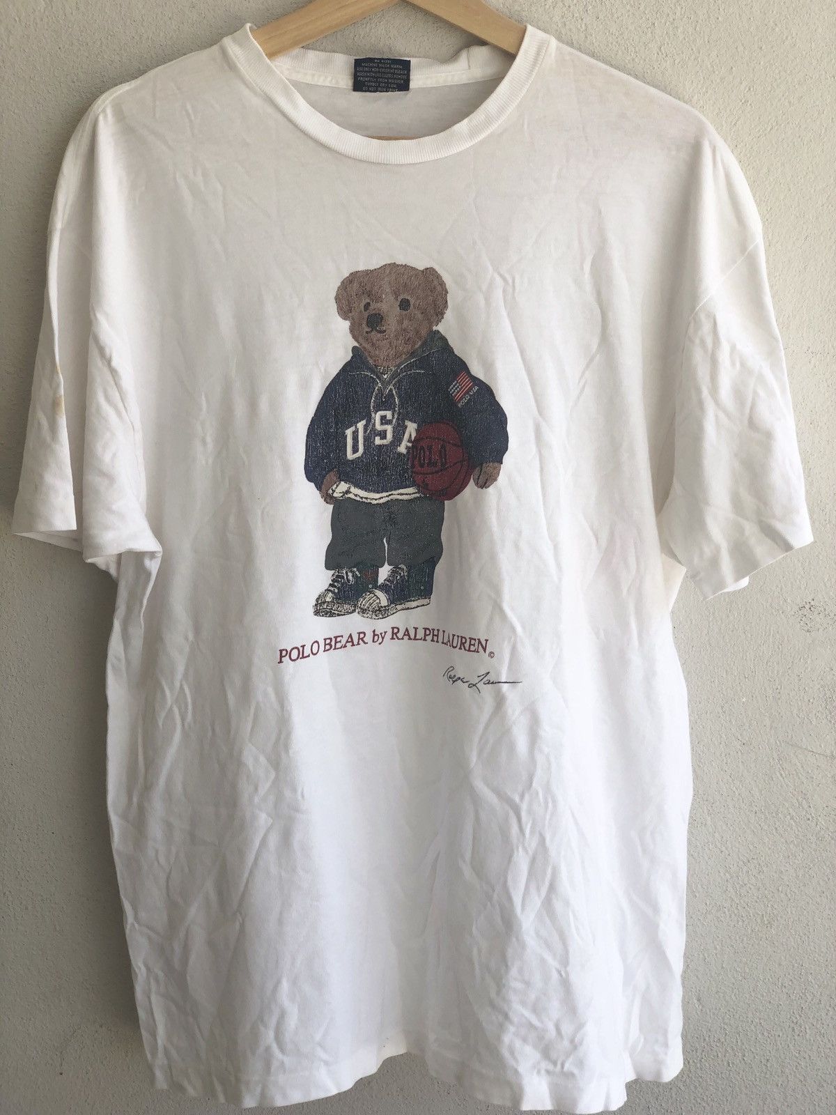 Polo Ralph Lauren Vintage t shirt Polo Ralph Lauren Bear Size US M / EU 48-50 / 2 - 1 Thumbnail