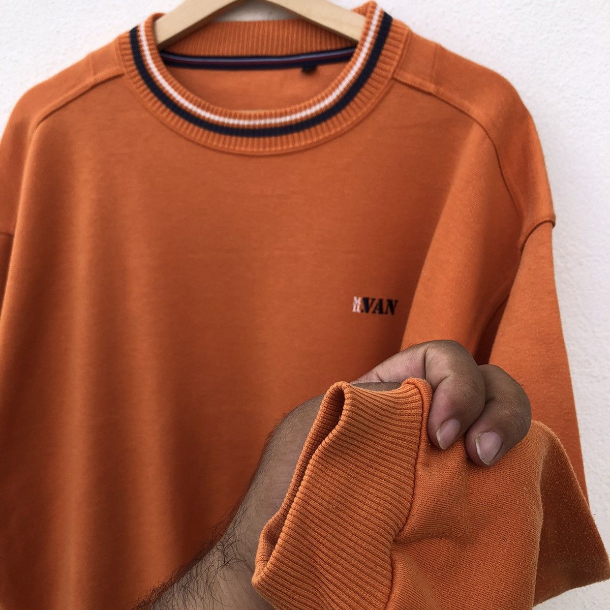Japanese Brand VINTAGE CREWNECK 90’s MR.VAN RARE DESIGN Size US L / EU 52-54 / 3 - 7 Thumbnail