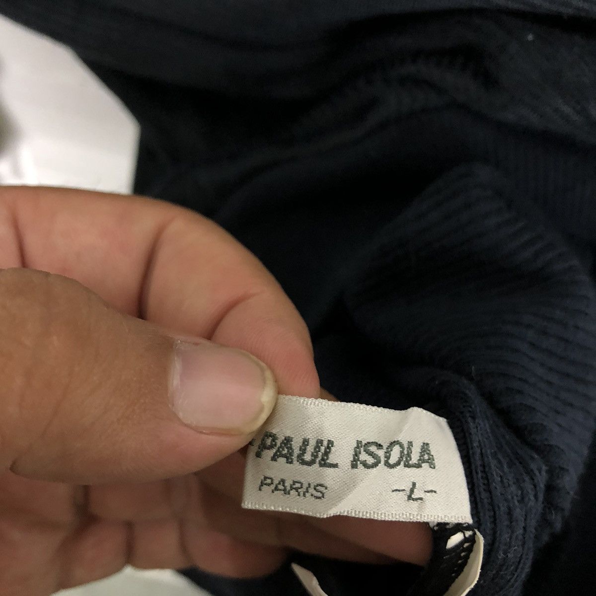 Japanese Brand JEAN PAUL ISOLA SWEATSHIRT BIG LOGO EMBROIDERED Size US L / EU 52-54 / 3 - 9 Thumbnail