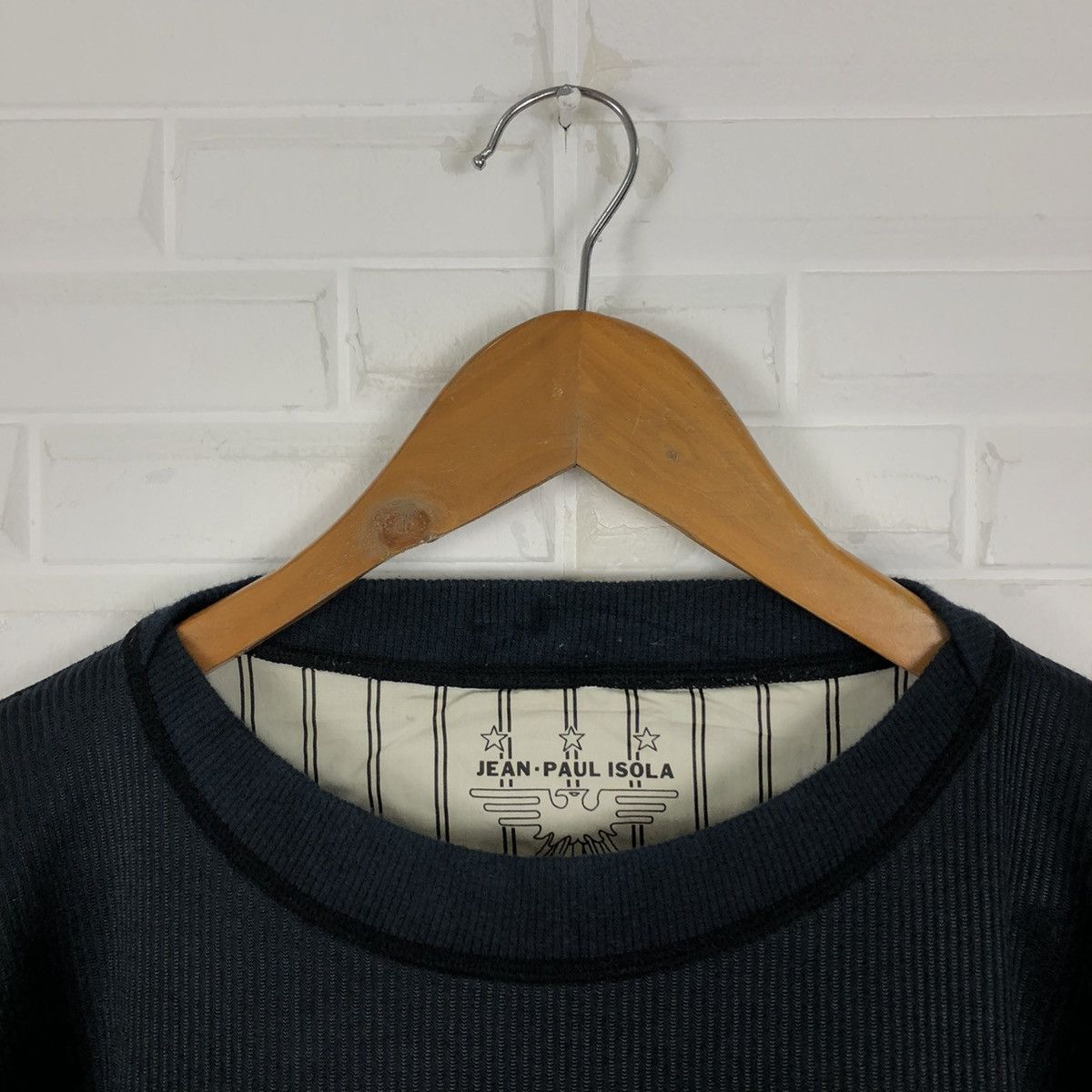 Japanese Brand JEAN PAUL ISOLA SWEATSHIRT BIG LOGO EMBROIDERED Size US L / EU 52-54 / 3 - 5 Thumbnail