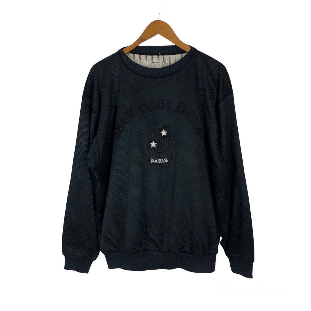 Japanese Brand JEAN PAUL ISOLA SWEATSHIRT BIG LOGO EMBROIDERED Size US L / EU 52-54 / 3 - 1 Thumbnail