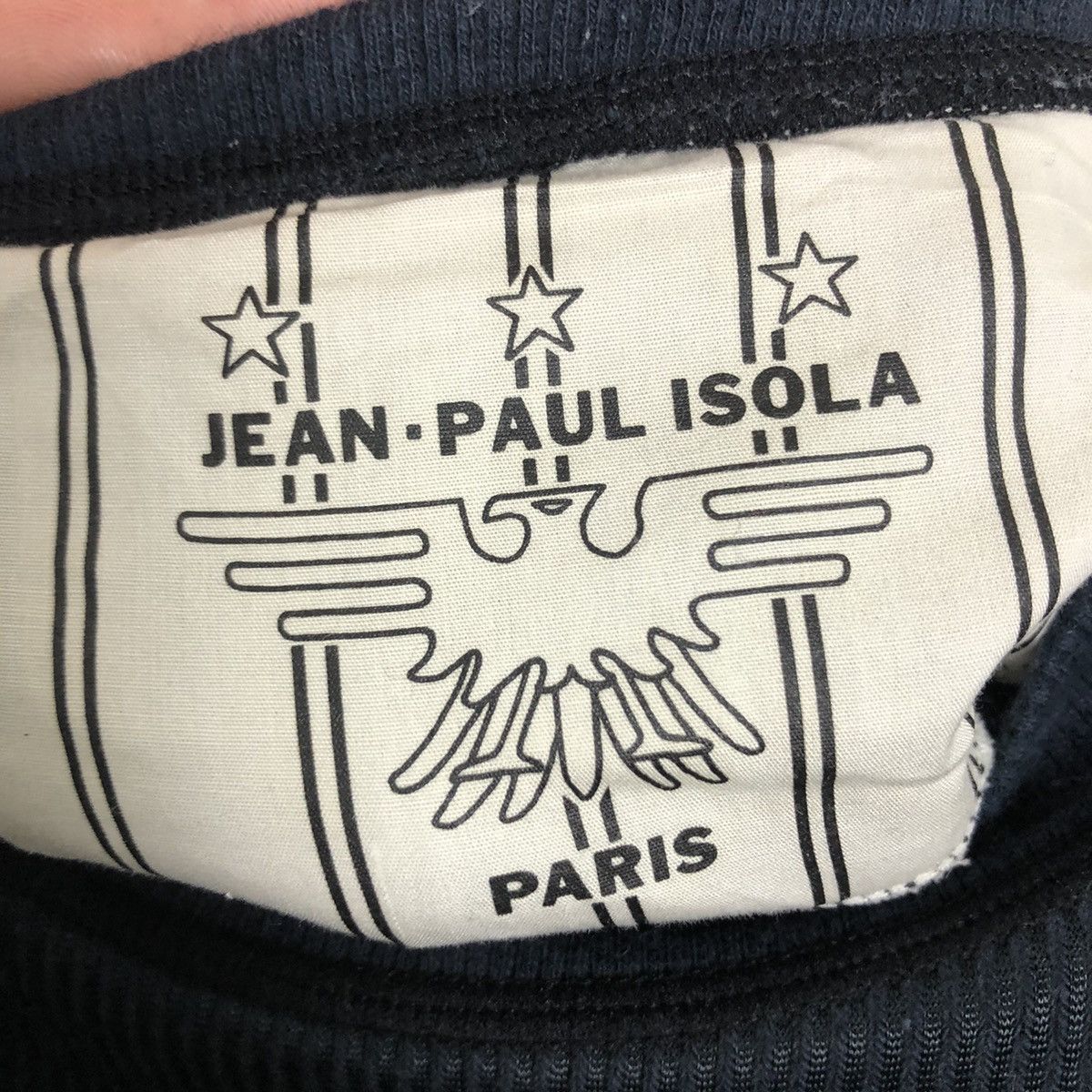 Japanese Brand JEAN PAUL ISOLA SWEATSHIRT BIG LOGO EMBROIDERED Size US L / EU 52-54 / 3 - 7 Thumbnail