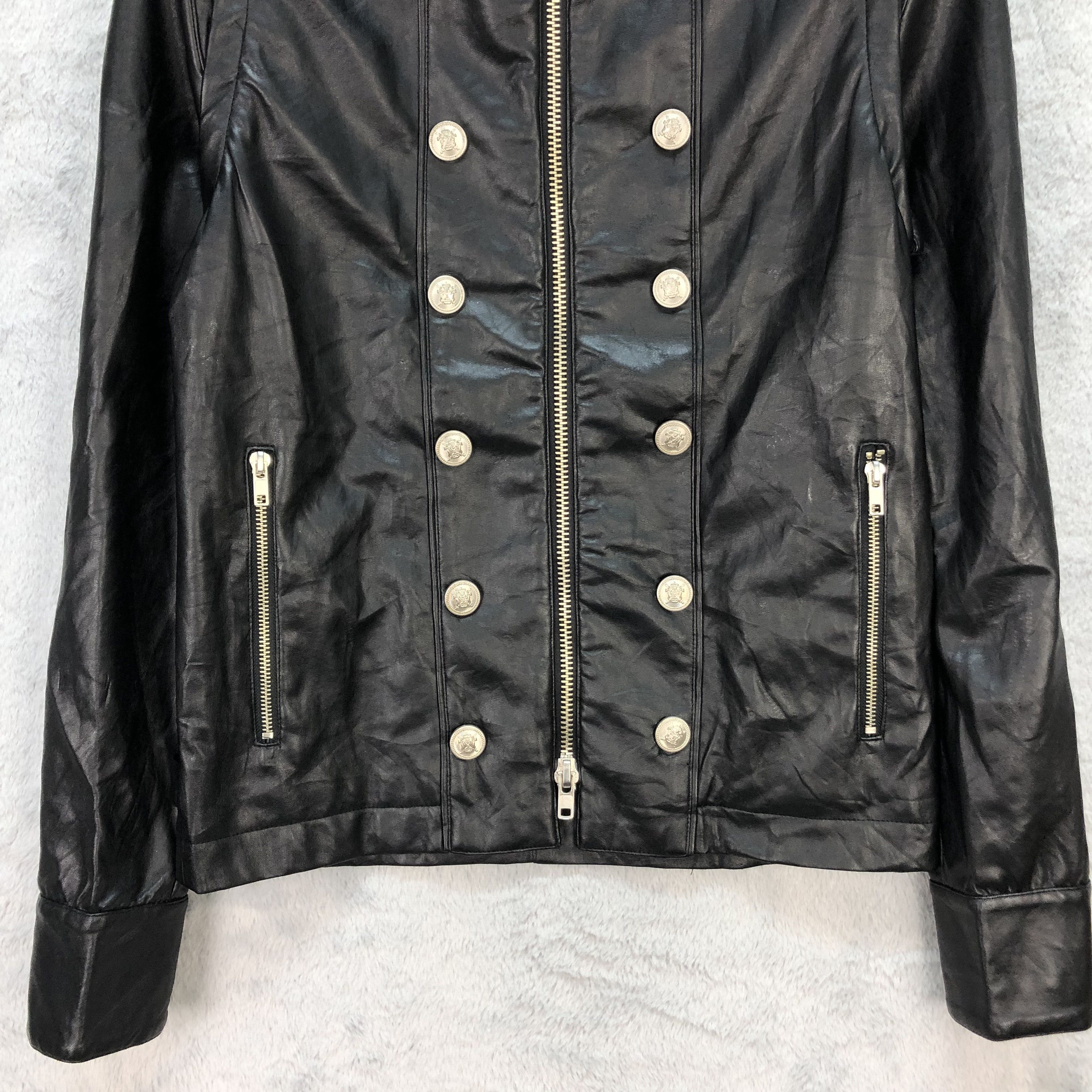 JACKROSE Detachable Sleeve Double Breast Zipper Vest Jacket 5674-201 Size M / US 6-8 / IT 42-44 - 4 Thumbnail