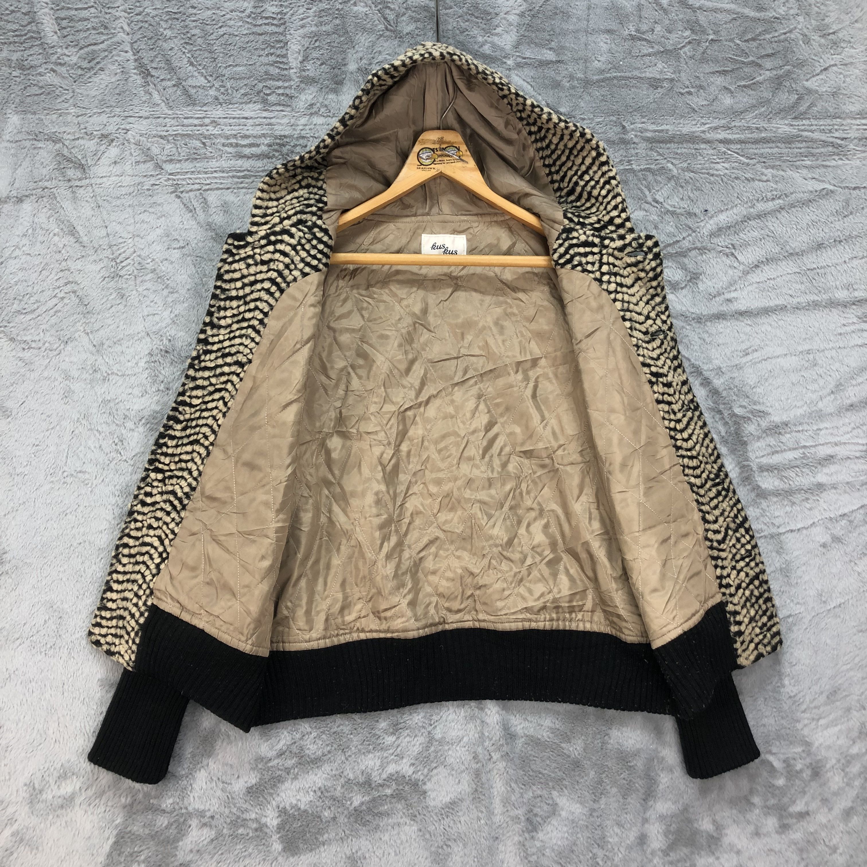 Japanese Brand RUS RUS NICE DESIGN HOODED JACKET #4585-160 Size M / US 6-8 / IT 42-44 - 9 Thumbnail