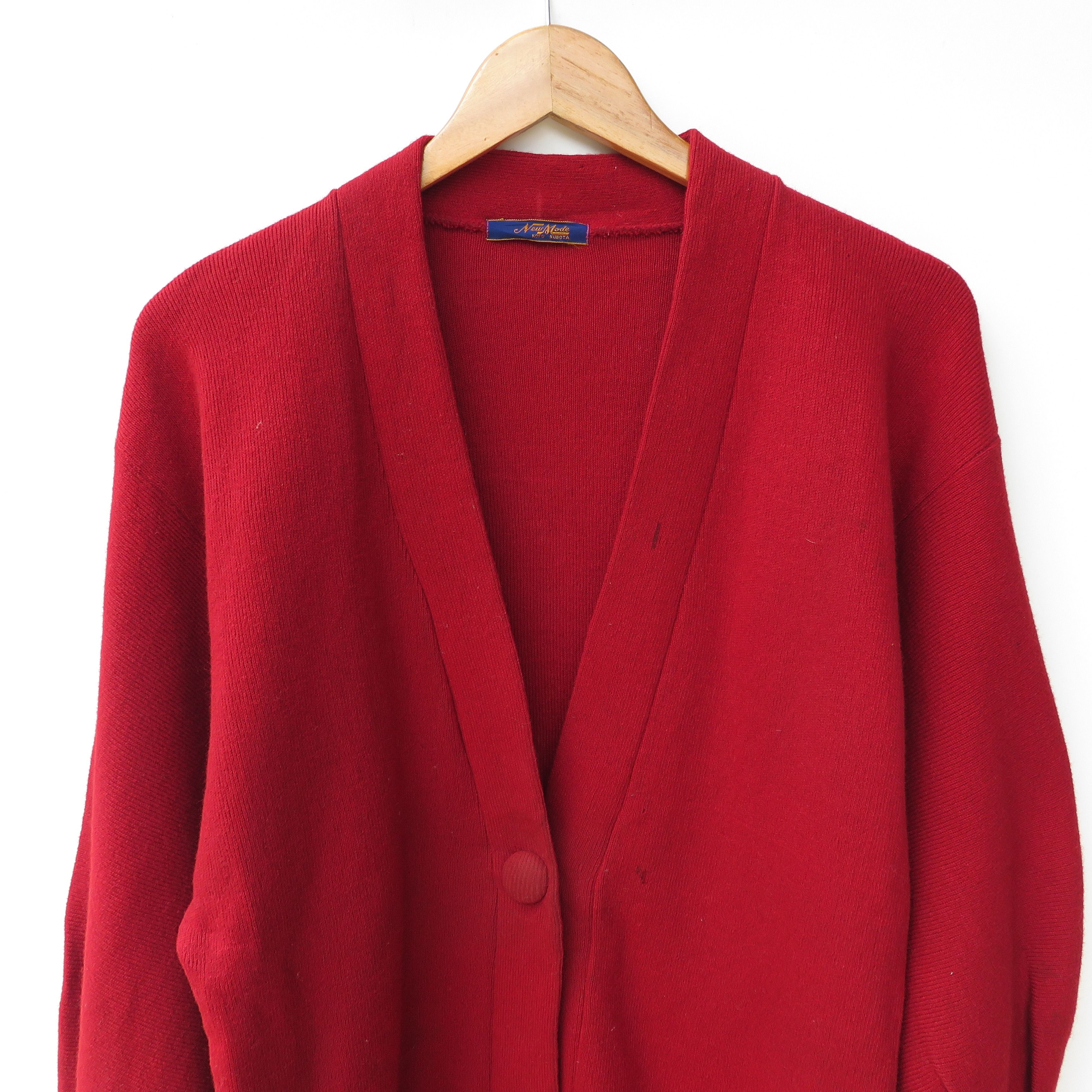 Vintage Vintage 80s Cardigan Wool Kurt Cobain Style Size US M / EU 48-50 / 2 - 2 Thumbnail