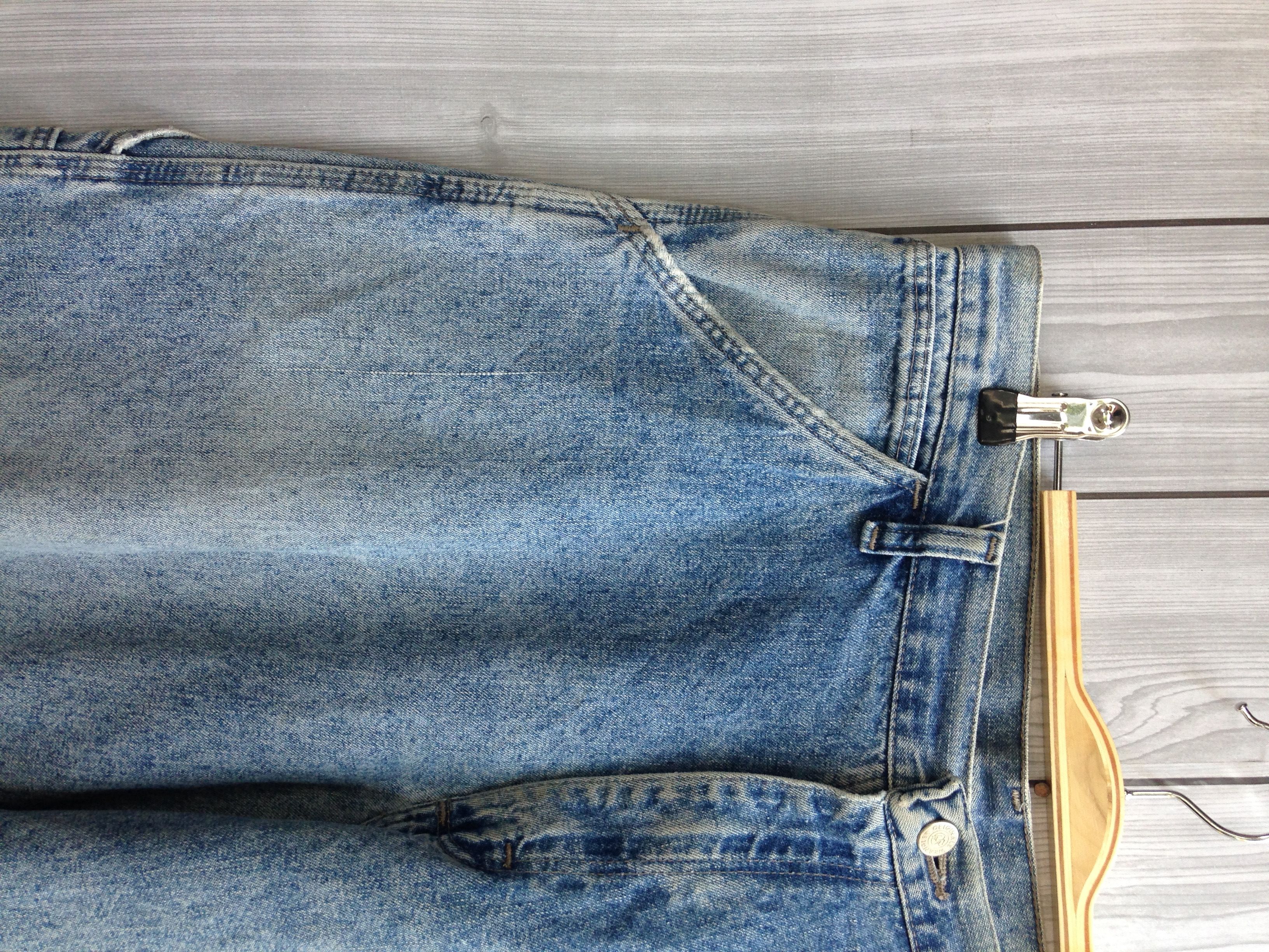 Vintage × Wrangler Vintage Wrangler Carpenter Cargo Acid Washed Denim Jeans Size US 34 / EU 50 - 9 Thumbnail