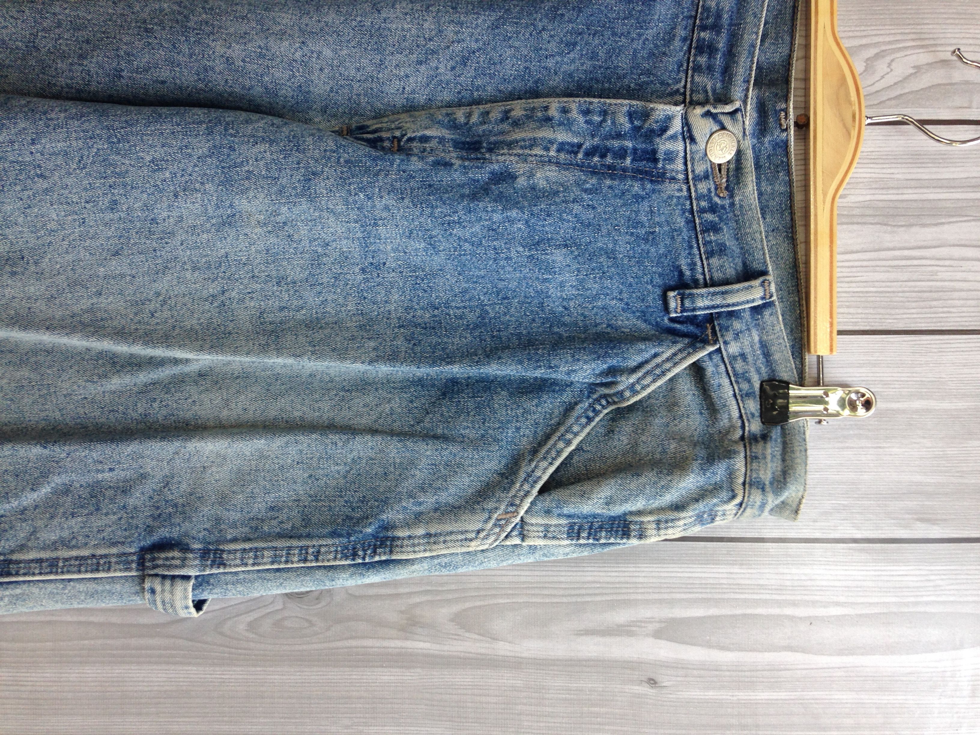 Vintage × Wrangler Vintage Wrangler Carpenter Cargo Acid Washed Denim Jeans Size US 34 / EU 50 - 12 Thumbnail
