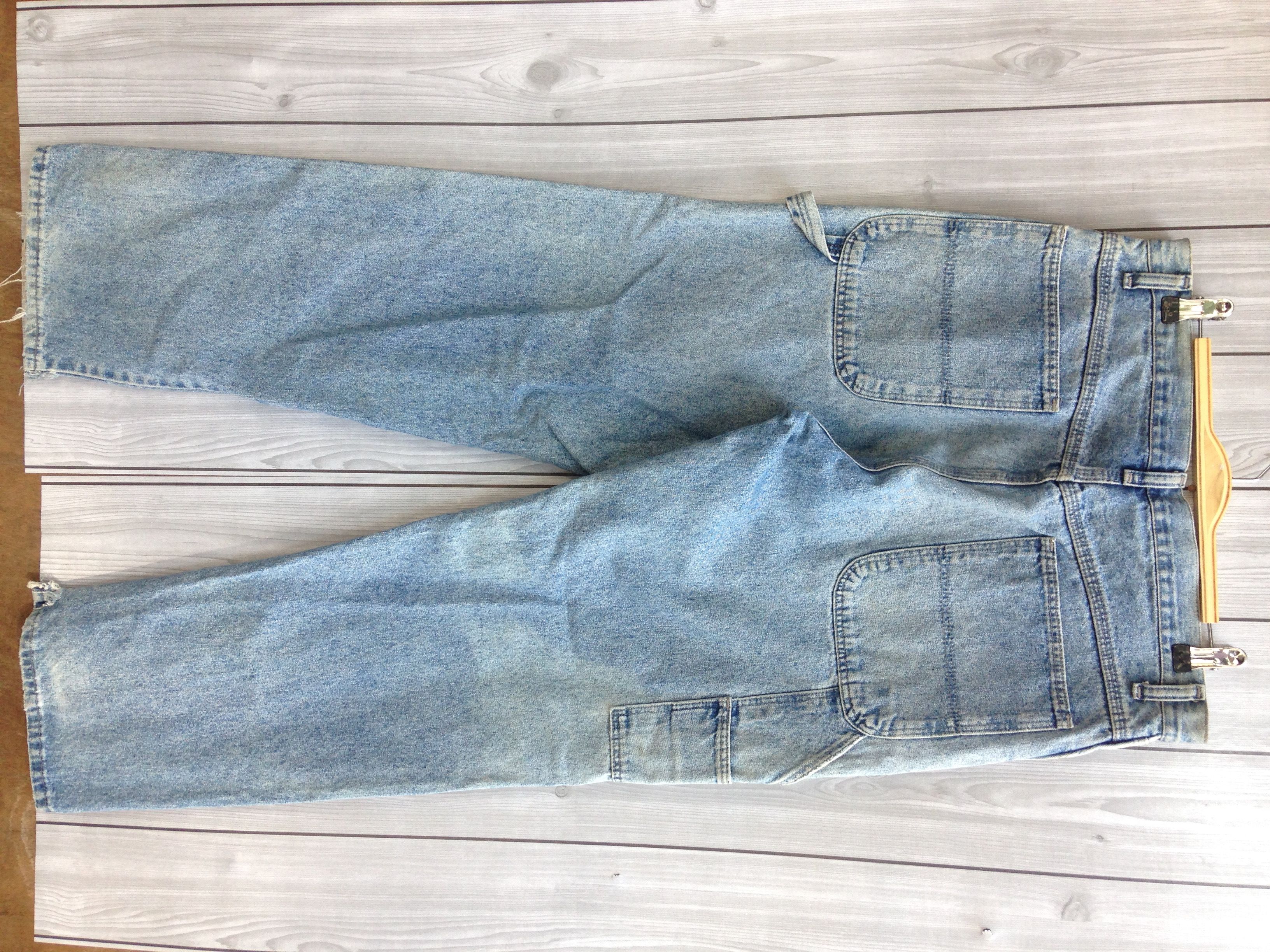 Vintage Wrangler Carpenter Cargo Acid Washed Denim Jeans