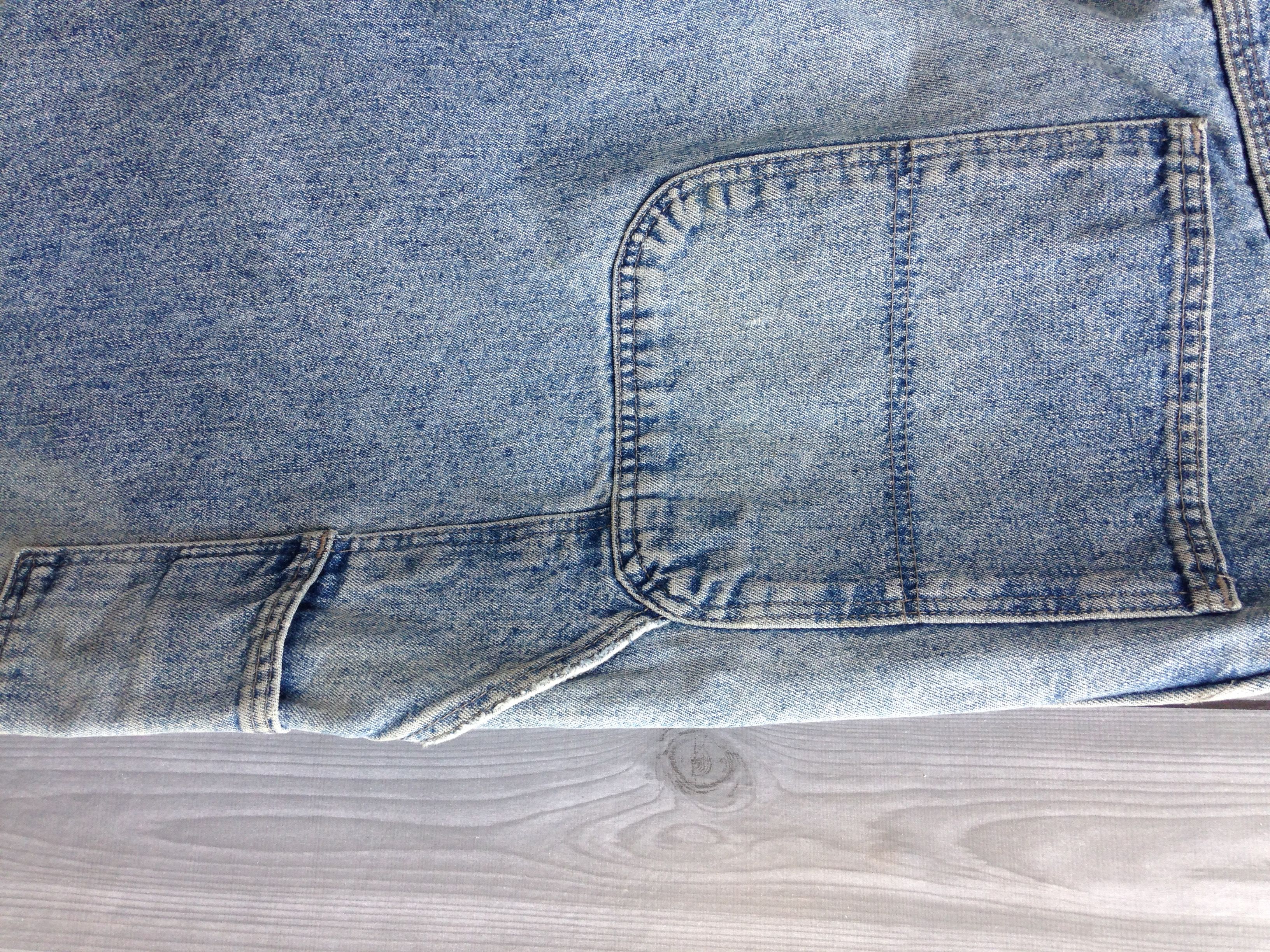 Vintage × Wrangler Vintage Wrangler Carpenter Cargo Acid Washed Denim Jeans Size US 34 / EU 50 - 5 Thumbnail