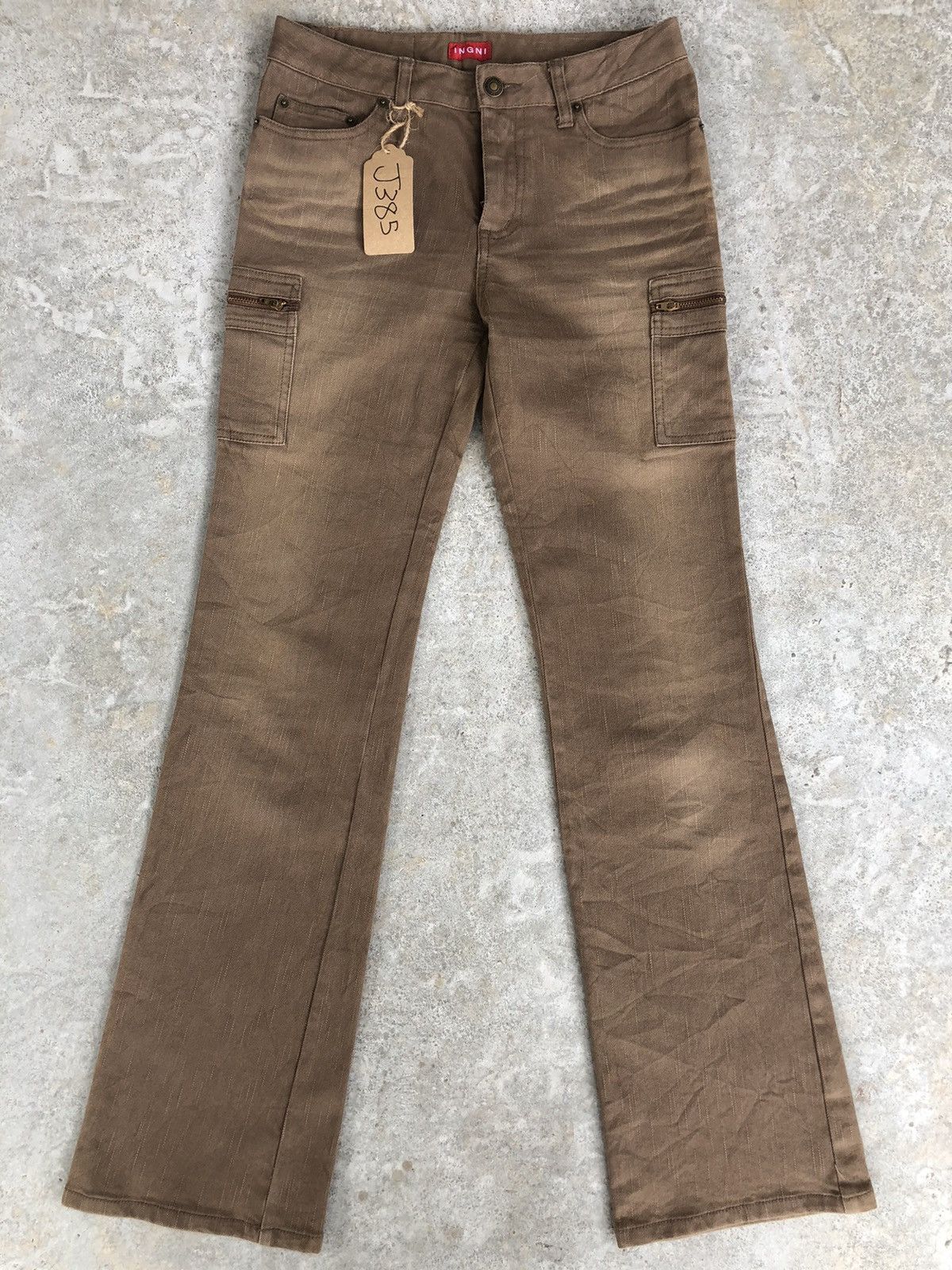 If Six Was Nine Japanese Igni Flared Jeans Cargo Pants Size US 28 / EU 44 - 1 Thumbnail