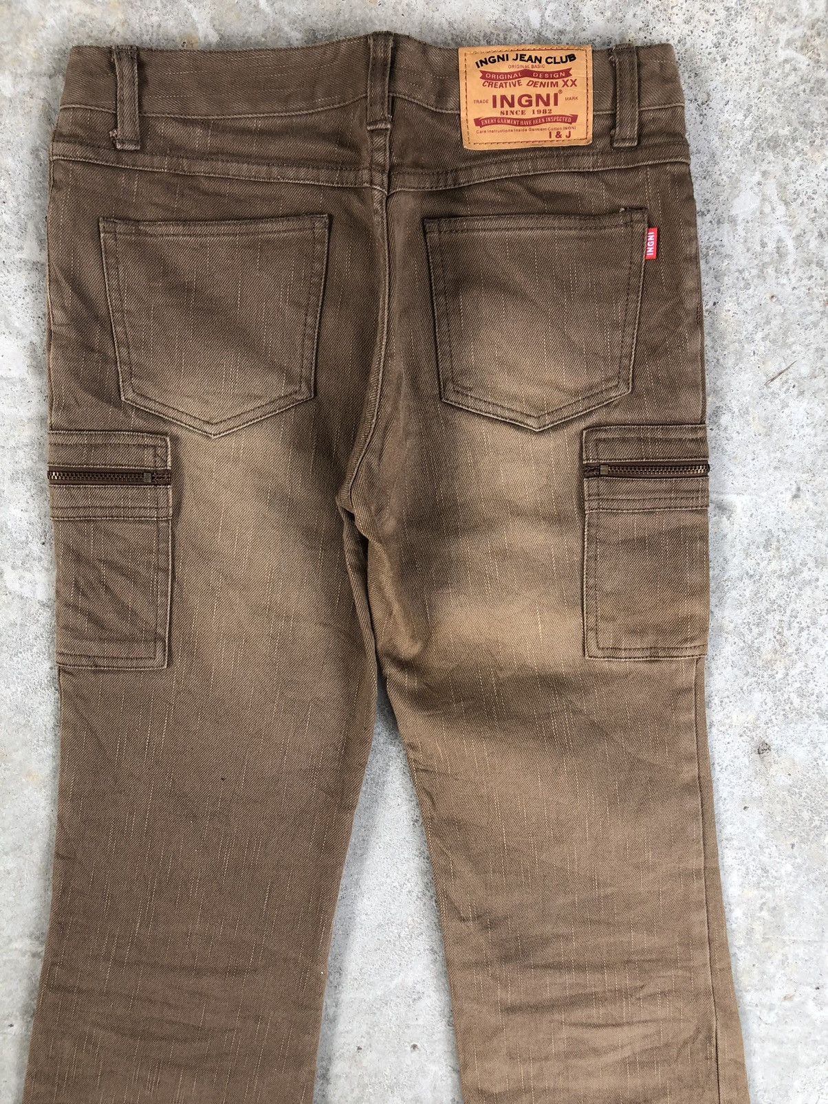 If Six Was Nine Japanese Igni Flared Jeans Cargo Pants Size US 28 / EU 44 - 7 Thumbnail