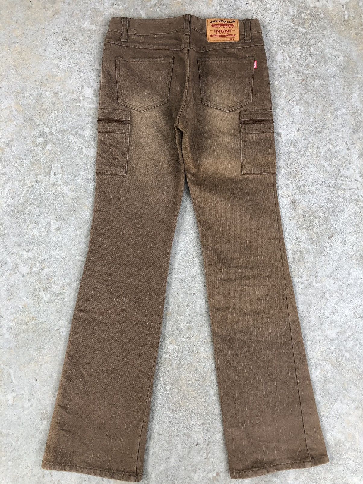 If Six Was Nine Japanese Igni Flared Jeans Cargo Pants Size US 28 / EU 44 - 2 Thumbnail
