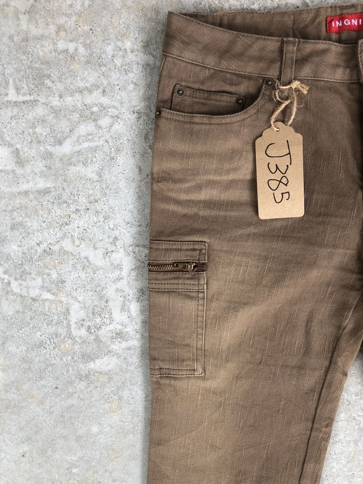If Six Was Nine Japanese Igni Flared Jeans Cargo Pants Size US 28 / EU 44 - 4 Thumbnail