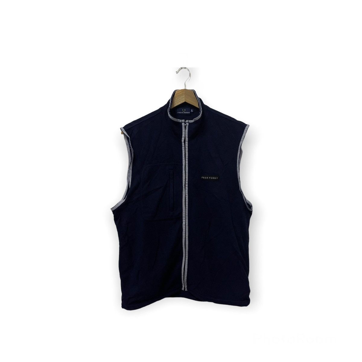 Fred Perry × Vintage Vintage Fred Perry Mini Logo Zipper Vest Size US M / EU 48-50 / 2 - 1 Thumbnail