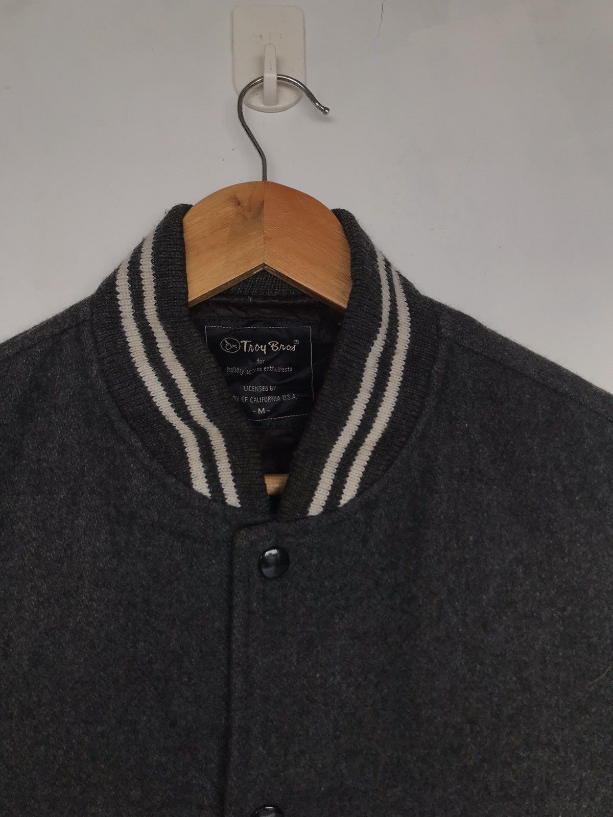 Japanese Brand Troy Bros Varsity Jacket By Japanese Designer Size US M / EU 48-50 / 2 - 2 Thumbnail