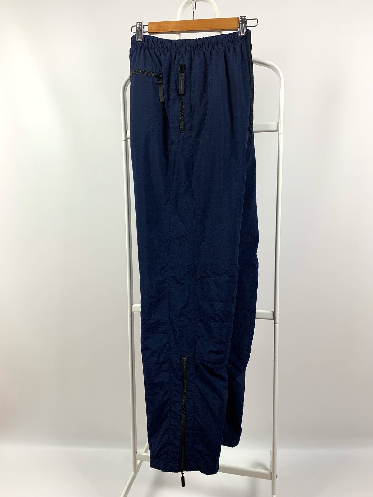 Vintage Nike Swoosh Navy Nylon Track Pants Joggers