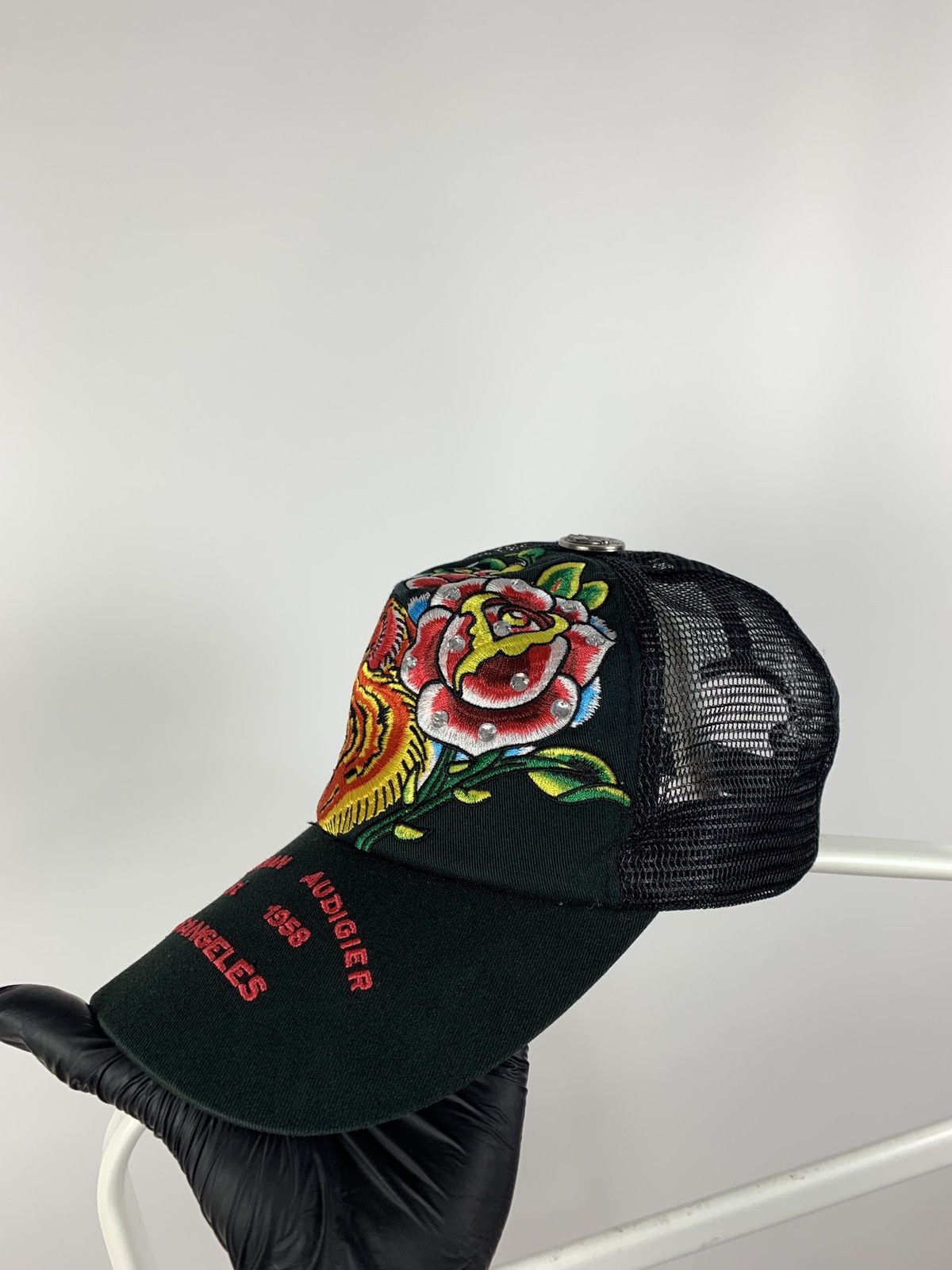 Christian Audigier Vintage Ed Hardy Christian Audigier Tiger Black Trucker Cap Size ONE SIZE - 7 Thumbnail