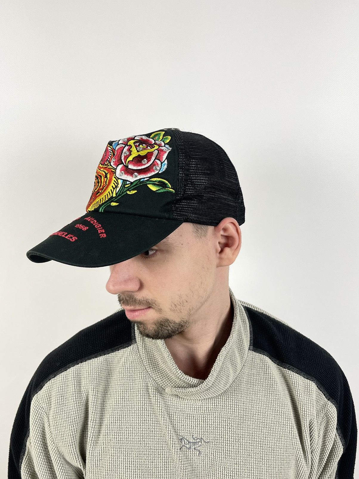 Christian Audigier Vintage Ed Hardy Christian Audigier Tiger Black Trucker Cap Size ONE SIZE - 3 Thumbnail