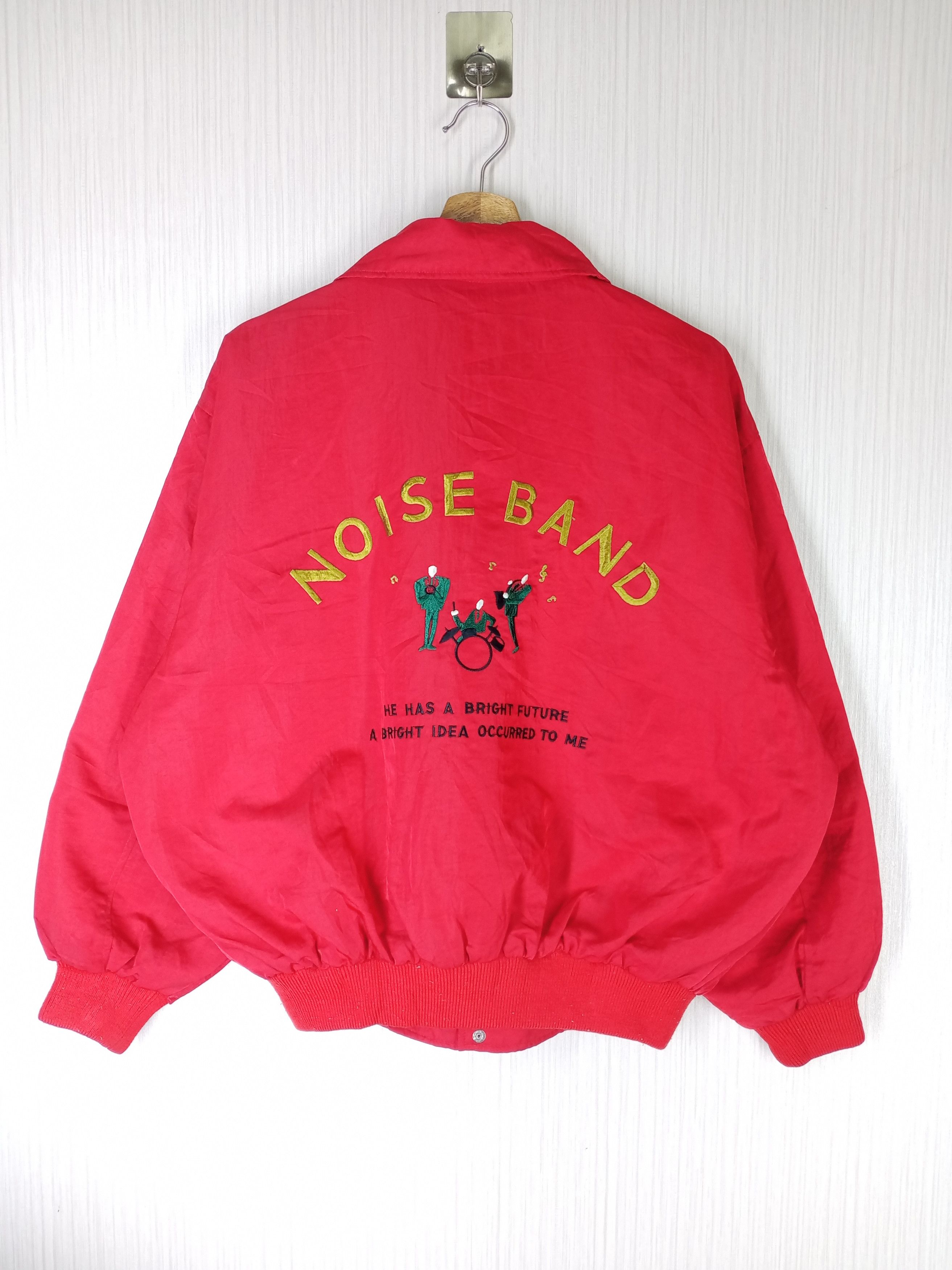 Band Tees × Rap Tees × Vintage Rare Vintage Noise Band Bomber Jacket Size US L / EU 52-54 / 3 - 1 Thumbnail