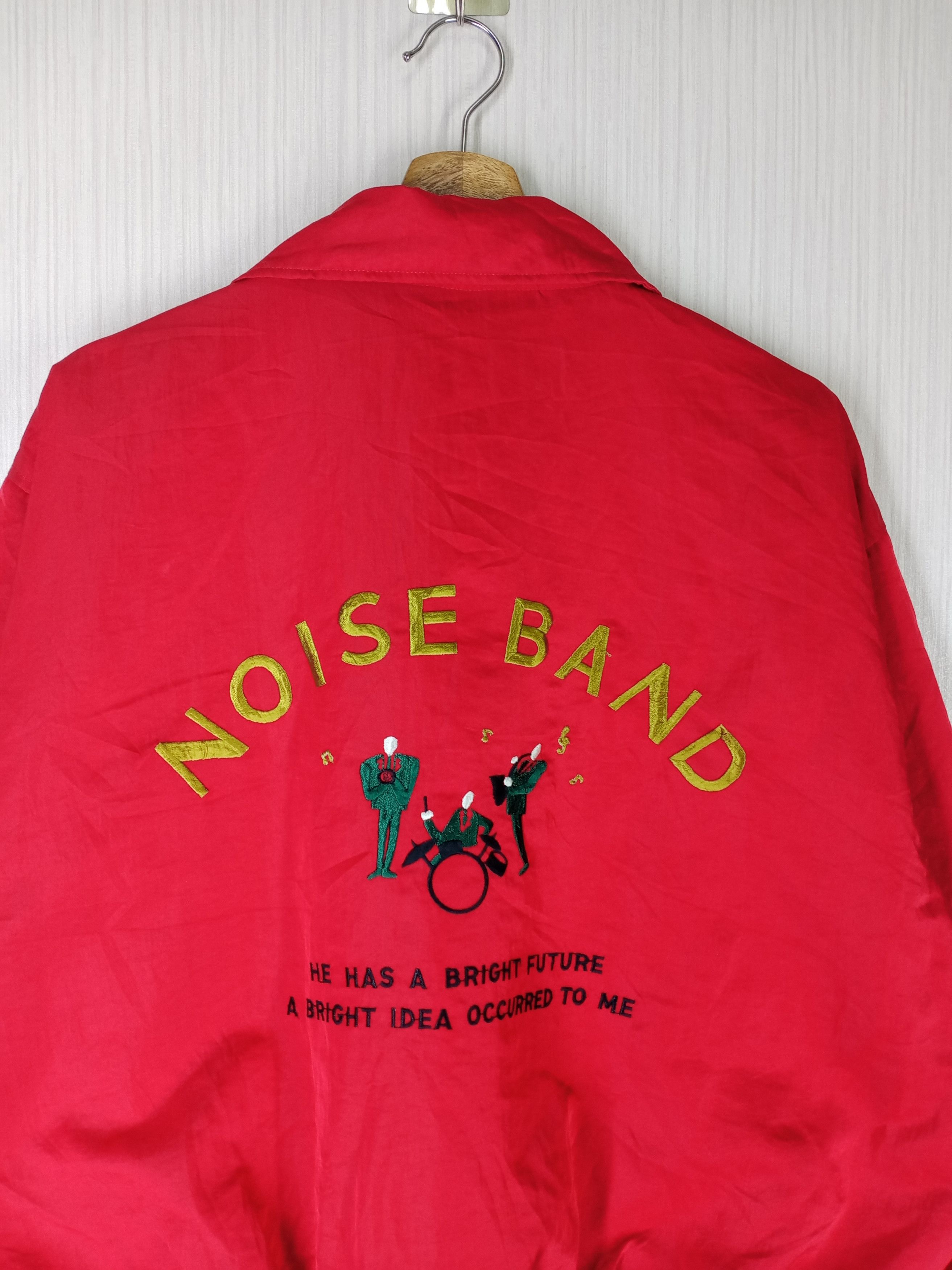 Band Tees × Rap Tees × Vintage Rare Vintage Noise Band Bomber Jacket Size US L / EU 52-54 / 3 - 6 Thumbnail