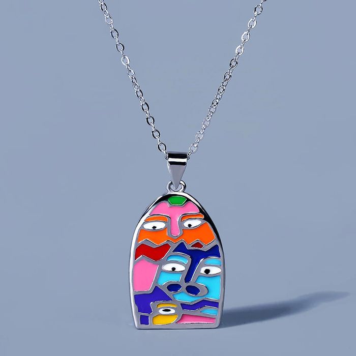 Free Style Face Pendant Necklace Grailed