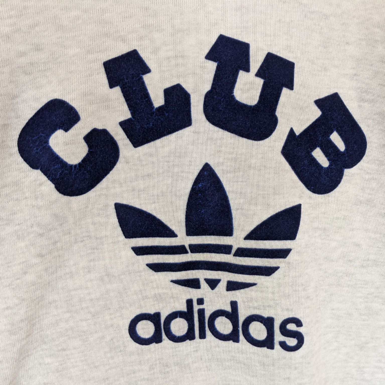 Adidas Vintage 80's ADIDAS Club Trefoil Big Logo Jumper Sweatshirt Size US M / EU 48-50 / 2 - 4 Thumbnail