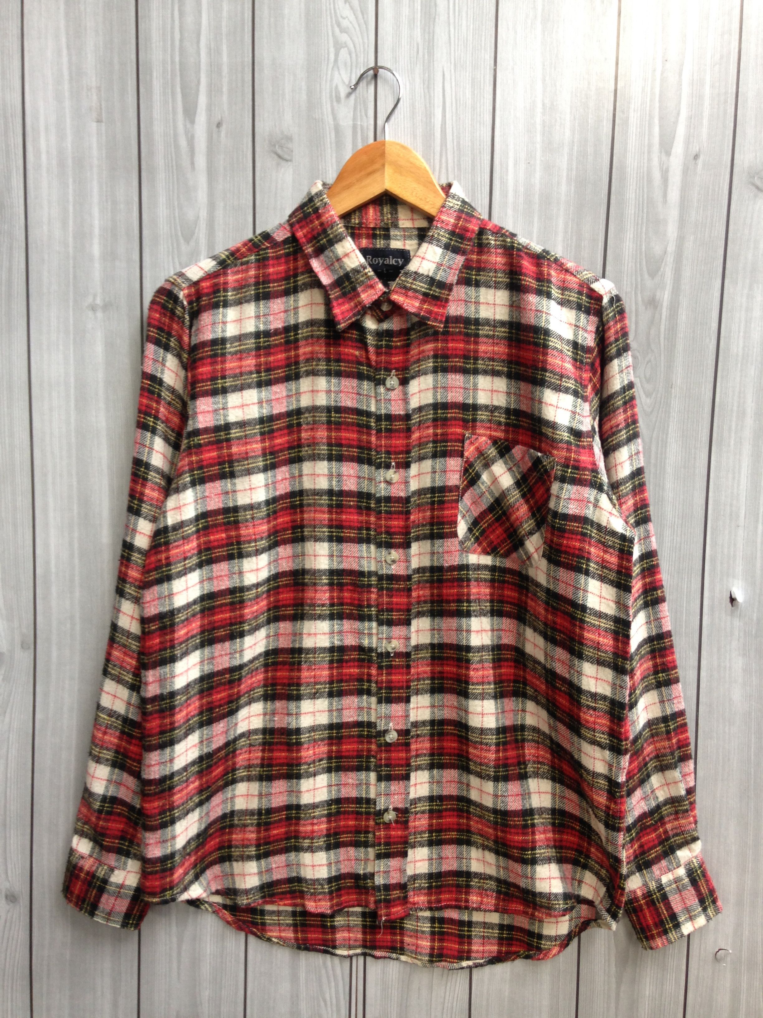 Flannel × Japanese Brand Royalcy Pocket Button Up Flannel Shirt Size US L / EU 52-54 / 3 - 1 Thumbnail