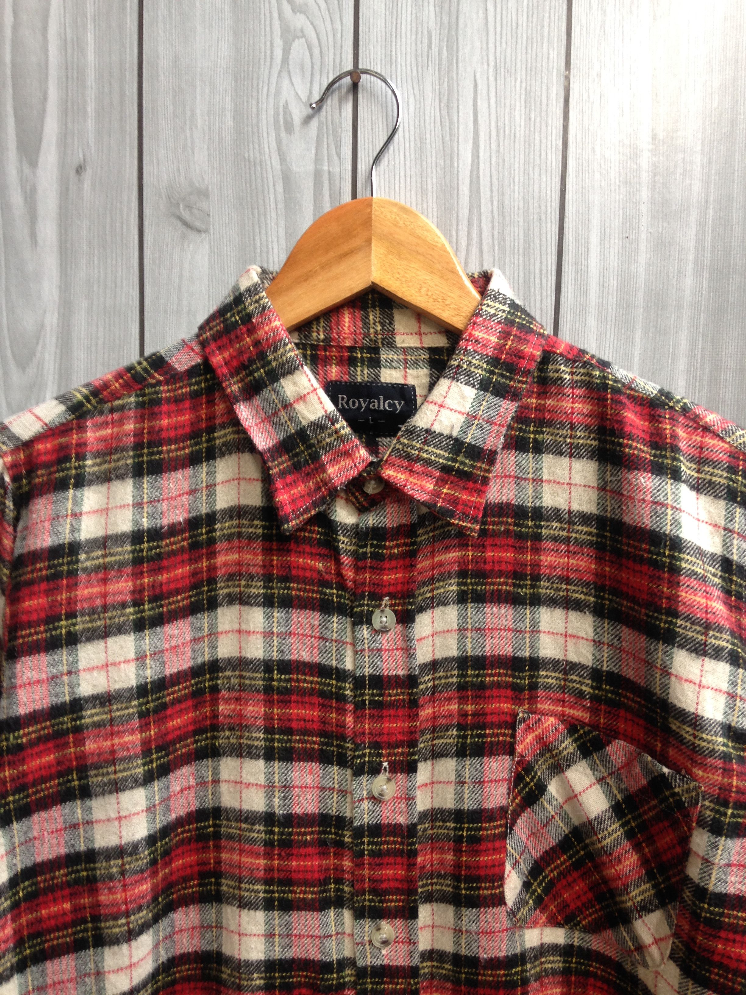 Flannel × Japanese Brand Royalcy Pocket Button Up Flannel Shirt Size US L / EU 52-54 / 3 - 2 Thumbnail