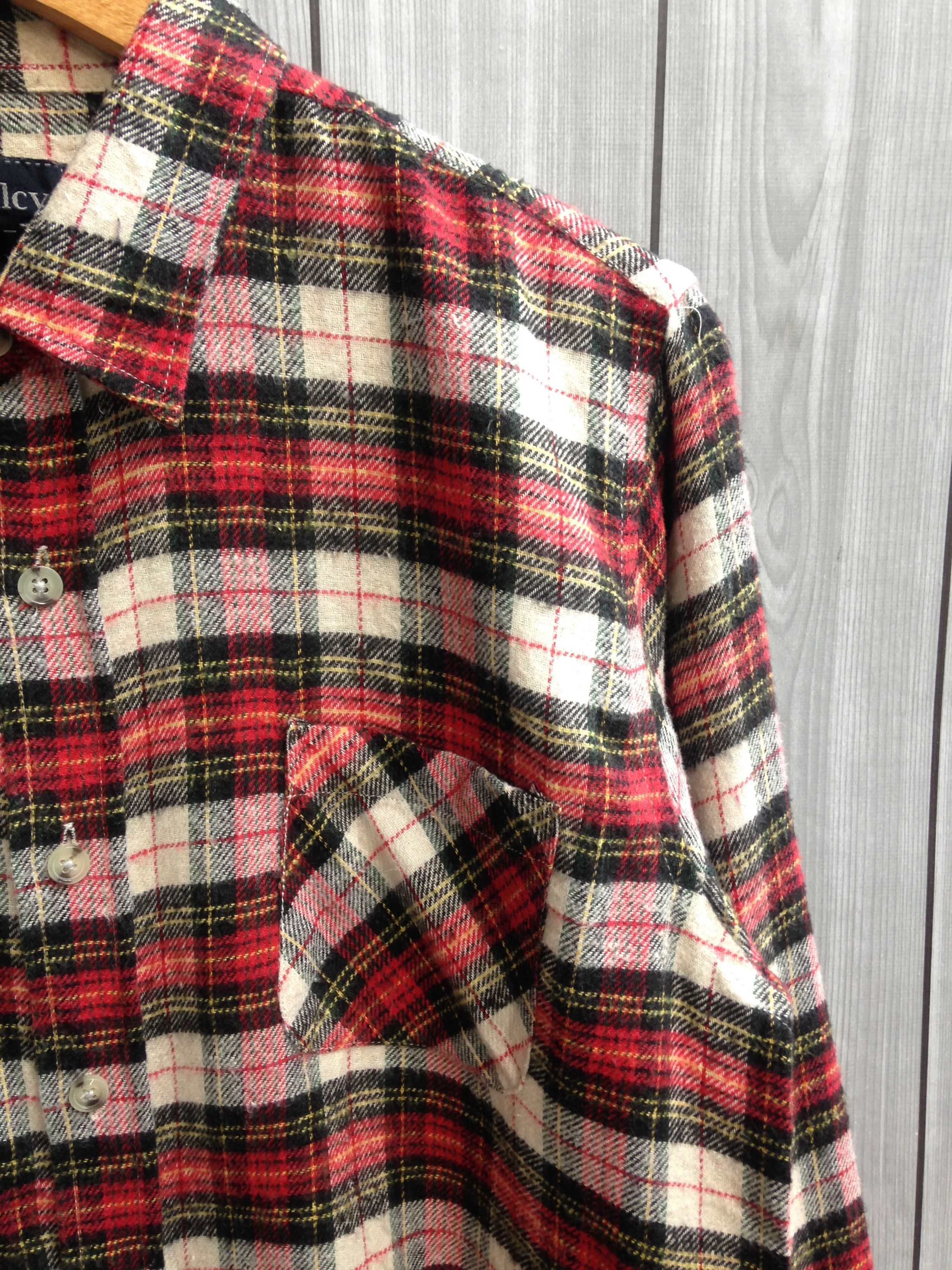 Flannel × Japanese Brand Royalcy Pocket Button Up Flannel Shirt Size US L / EU 52-54 / 3 - 3 Thumbnail