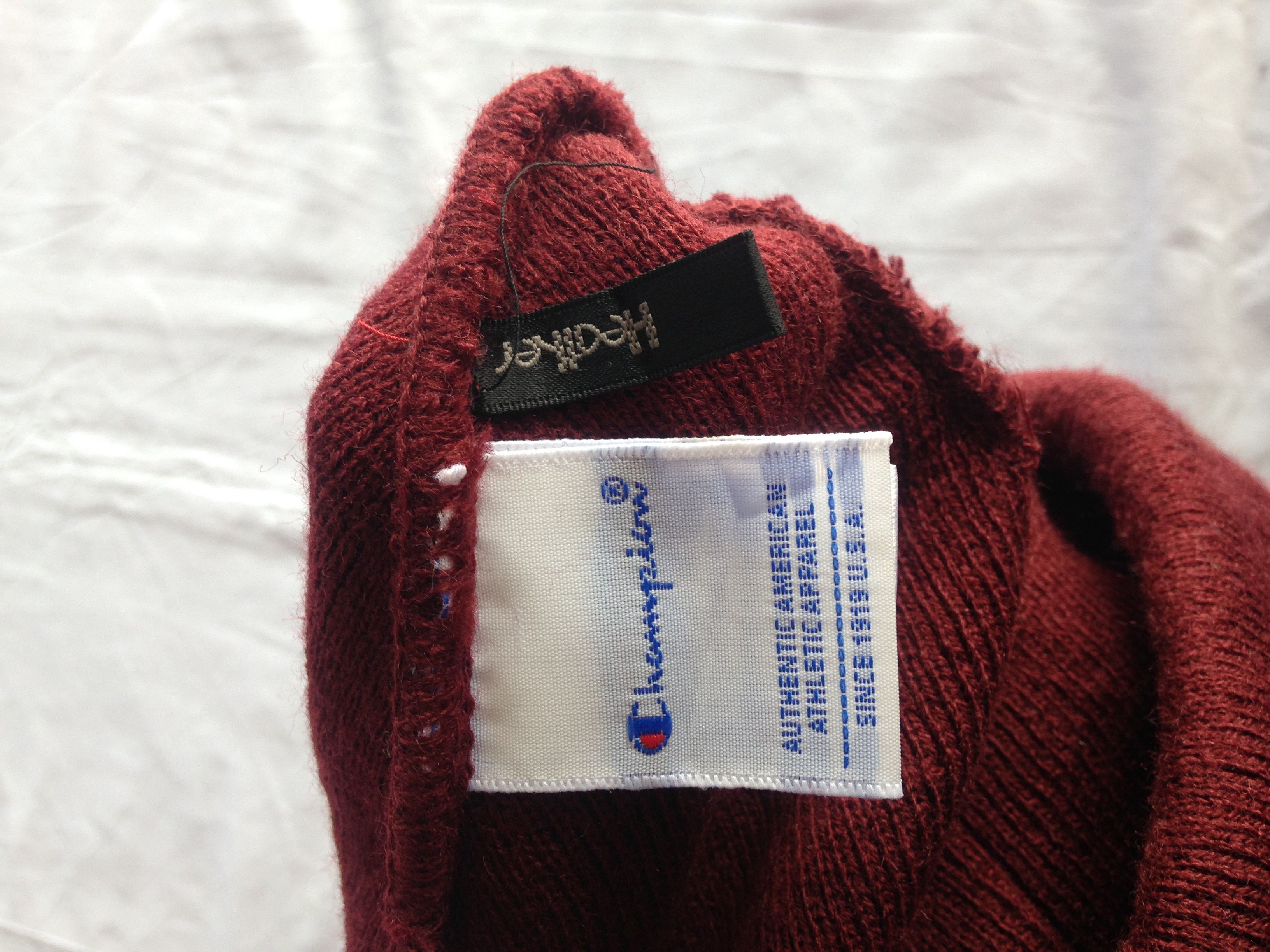 Champion Champion Big Embroidered Logo Red Beanie Size ONE SIZE - 5 Thumbnail
