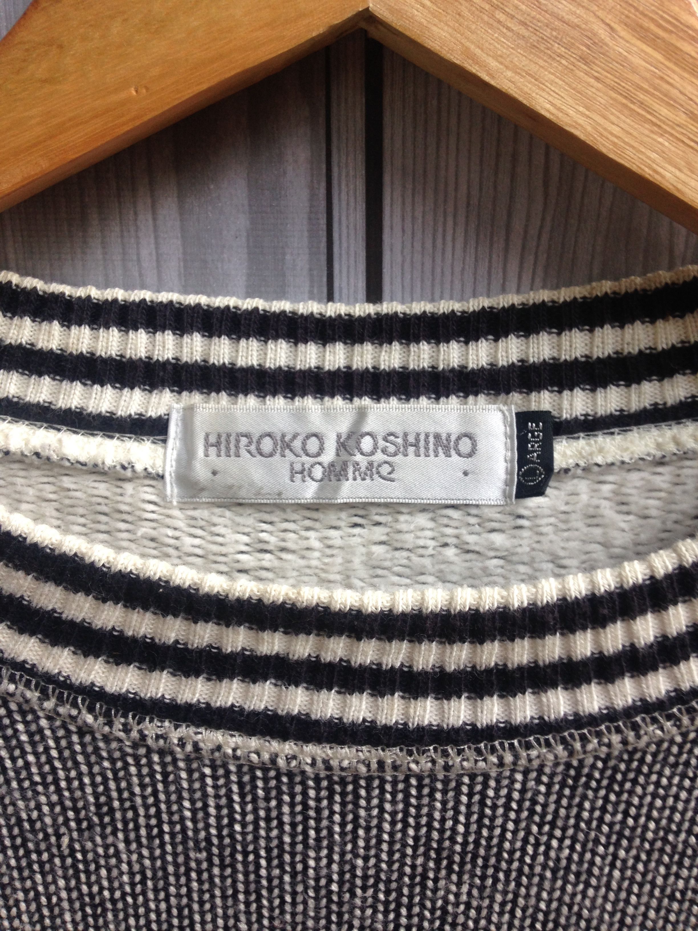 Designer × Hiroko Koshino Homme Hiroko Koshino Embroidered Jumper Sweatshirt Size US L / EU 52-54 / 3 - 6 Thumbnail