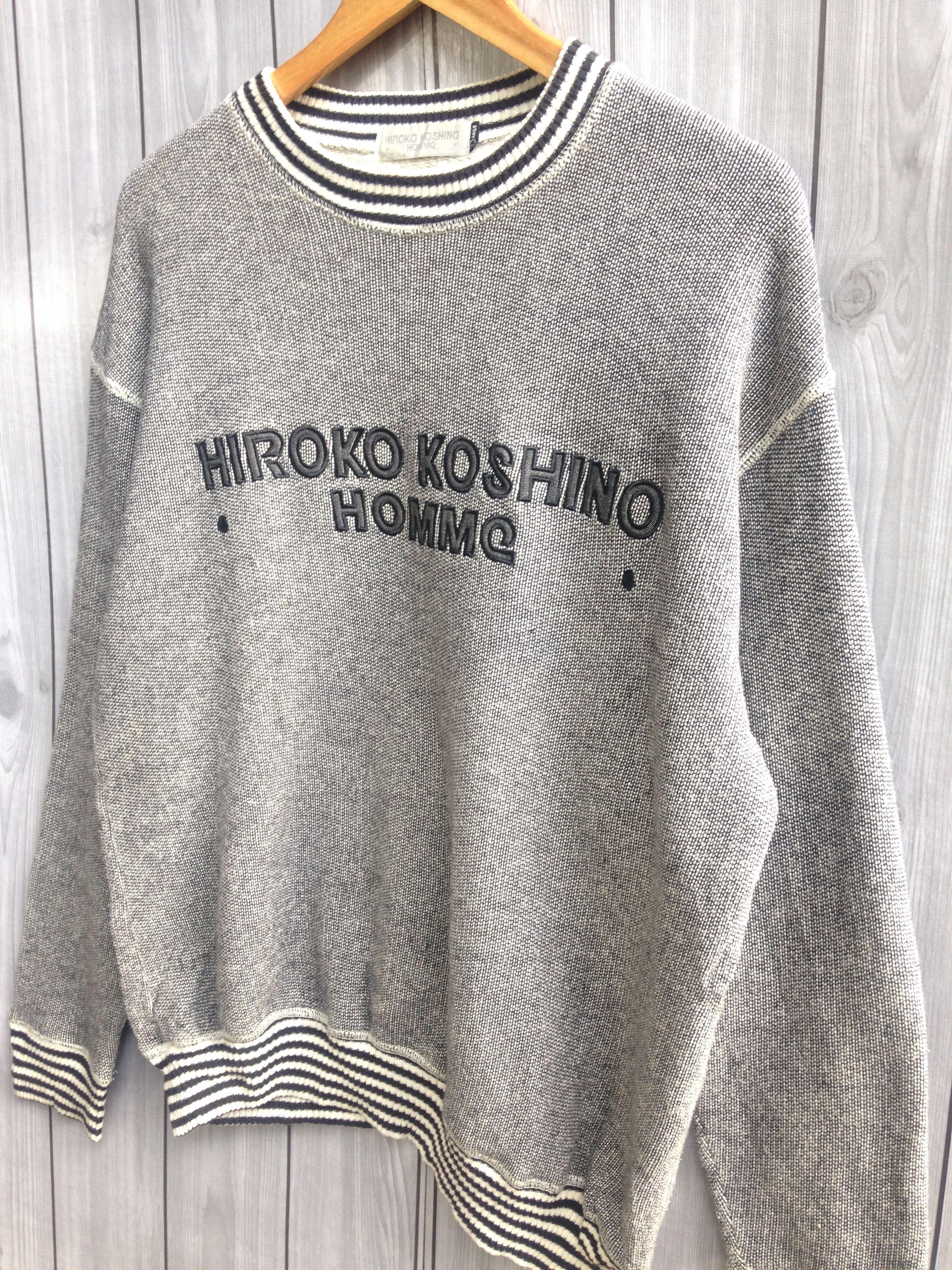Designer × Hiroko Koshino Homme Hiroko Koshino Embroidered Jumper Sweatshirt Size US L / EU 52-54 / 3 - 2 Thumbnail