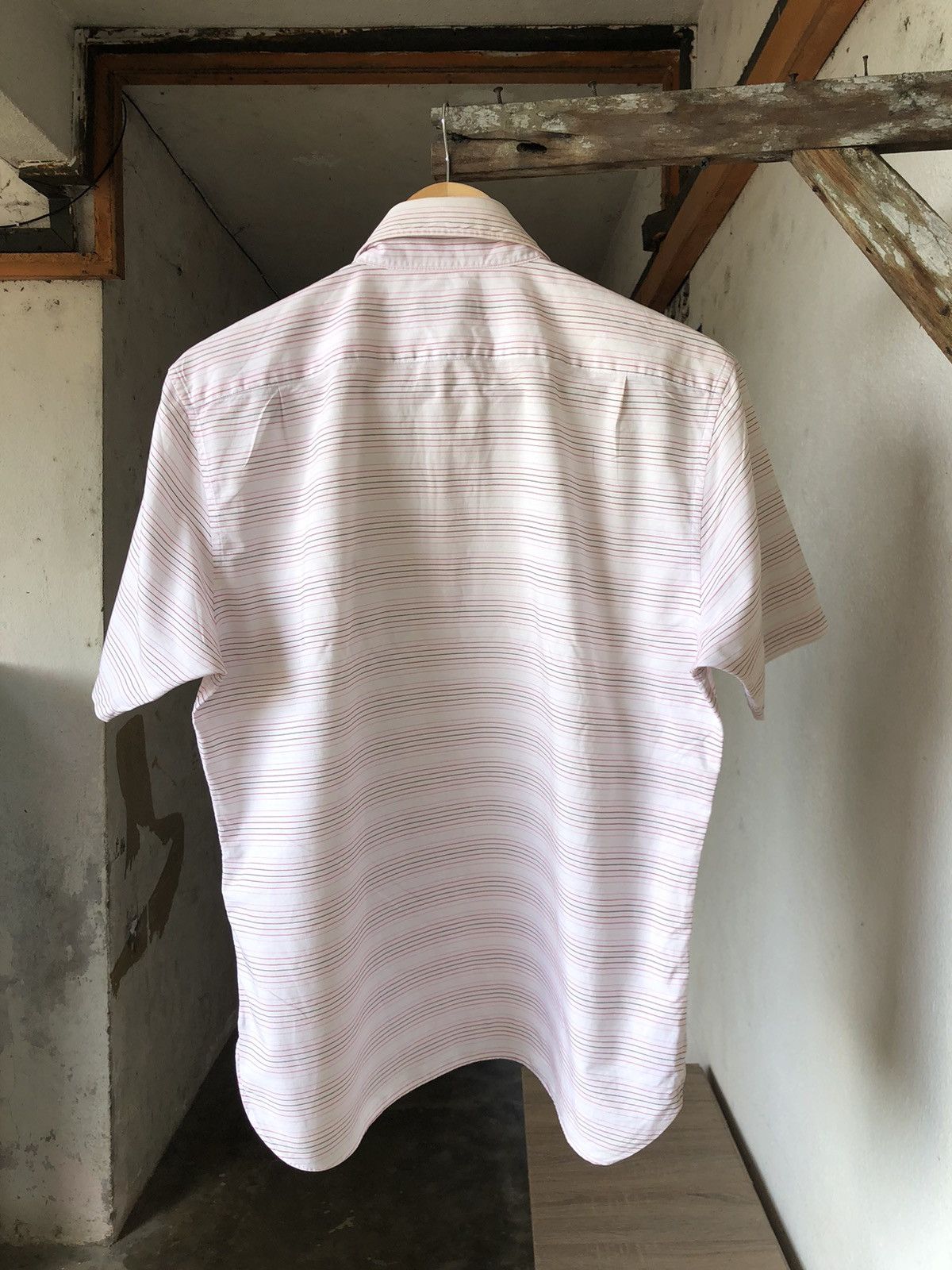 Burberry Vintage Burberry Black Label Strip Half Button Shirt Size US L / EU 52-54 / 3 - 20 Thumbnail