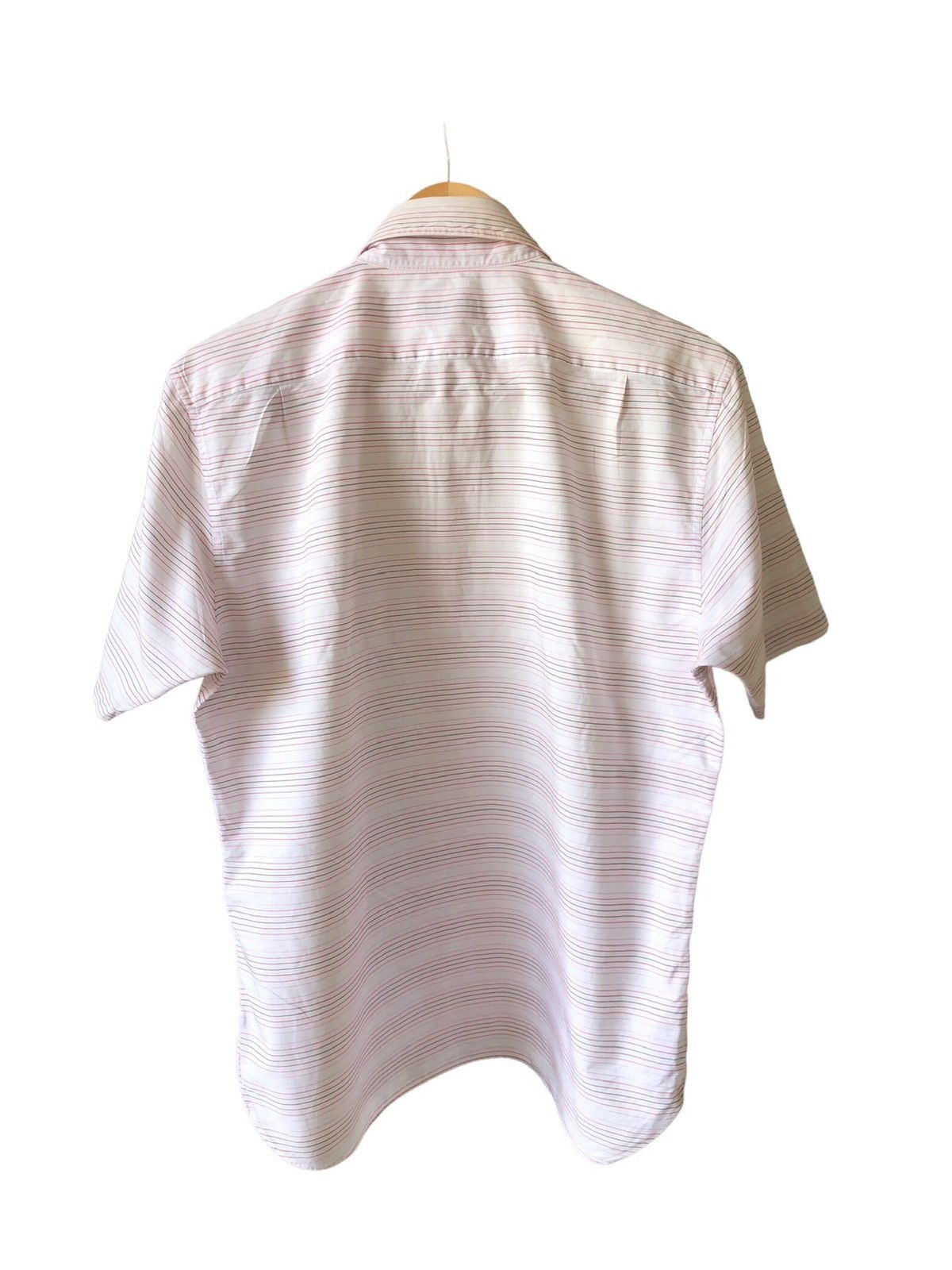 Burberry Vintage Burberry Black Label Strip Half Button Shirt Size US L / EU 52-54 / 3 - 2 Thumbnail