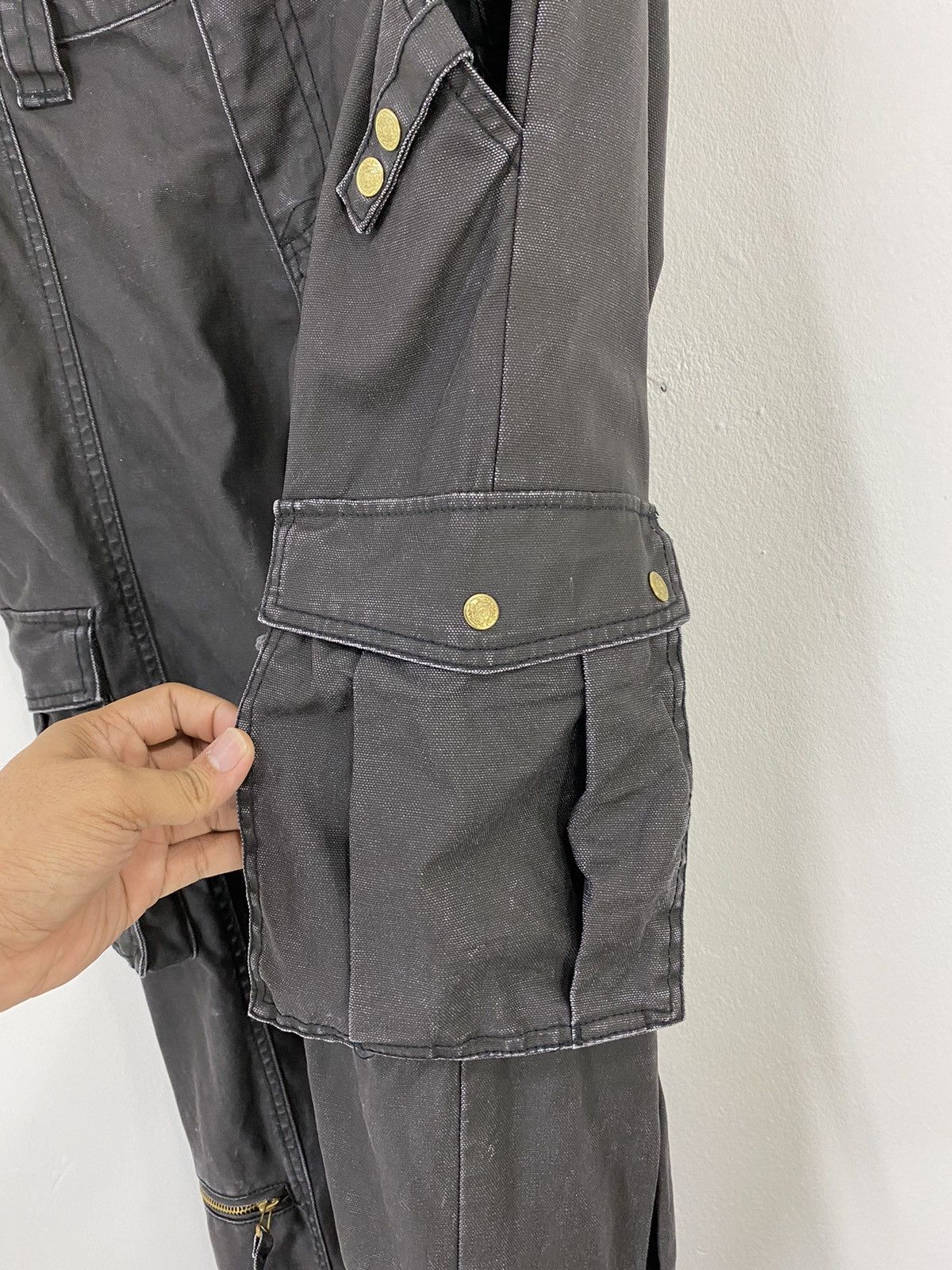Japanese Brand Tactical Parachute Cargo Pant Multi Pocket Design Size US 32 / EU 48 - 5 Thumbnail