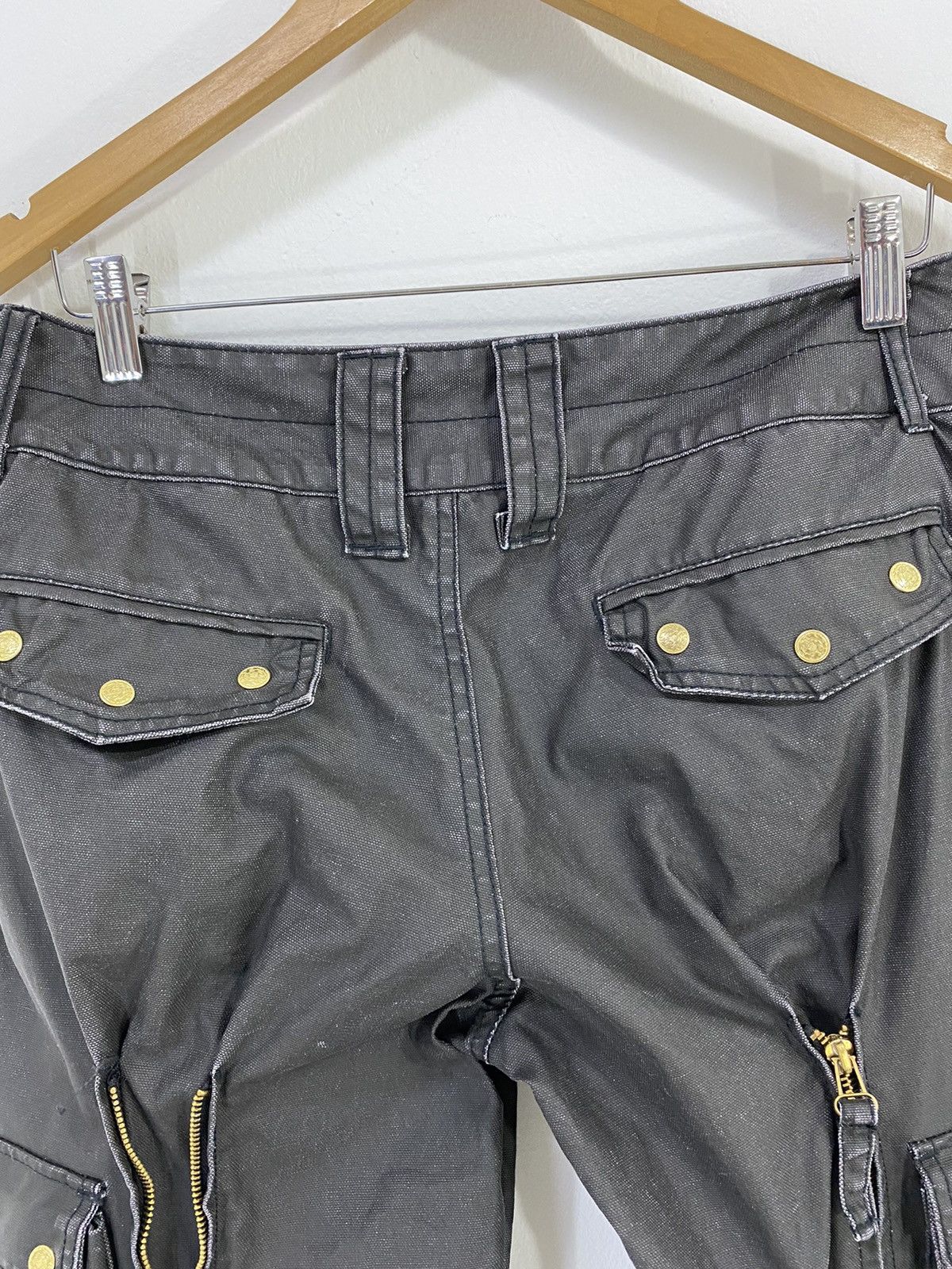 Japanese Brand Tactical Parachute Cargo Pant Multi Pocket Design Size US 32 / EU 48 - 9 Thumbnail