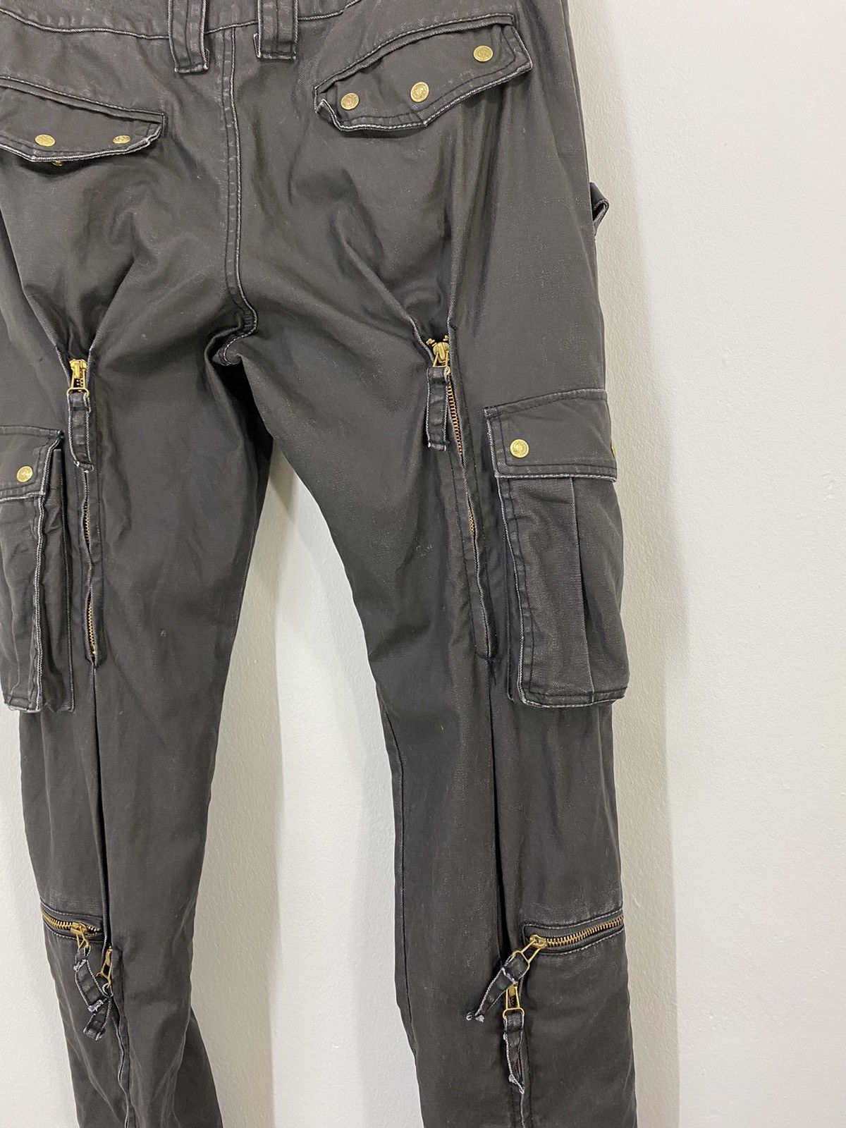 Japanese Brand Tactical Parachute Cargo Pant Multi Pocket Design Size US 32 / EU 48 - 7 Thumbnail