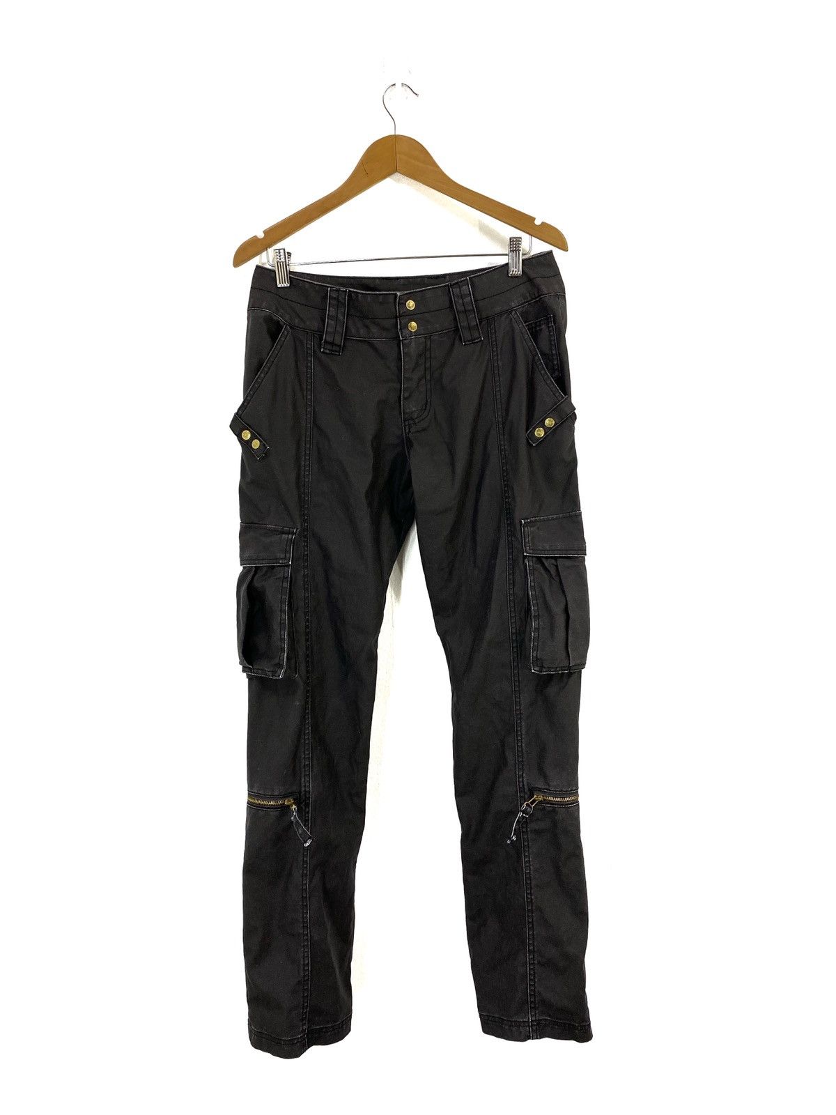 Japanese Brand Tactical Parachute Cargo Pant Multi Pocket Design Size US 32 / EU 48 - 2 Thumbnail