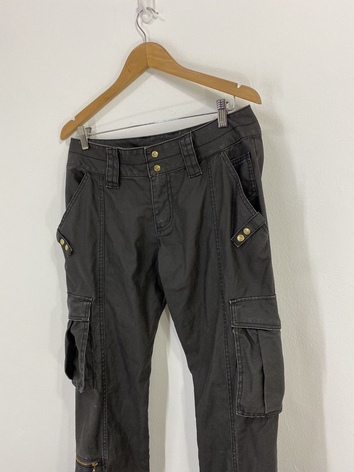 Japanese Brand Tactical Parachute Cargo Pant Multi Pocket Design Size US 32 / EU 48 - 3 Thumbnail