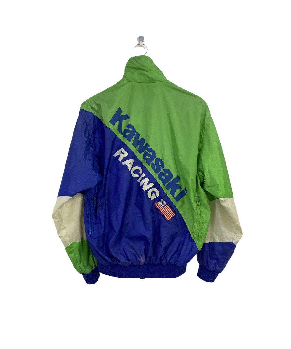 Vintage Vintage Kawasaki Racing American Flag Design Nice Design Size US L / EU 52-54 / 3 - 1 Thumbnail