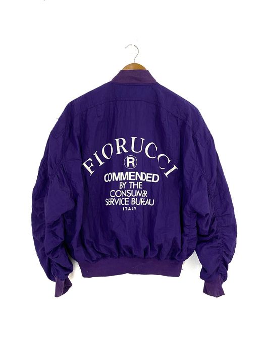 Fiorucci Vintage Fiorucci Bomber Jacket Big Logo Rare Color Design ...