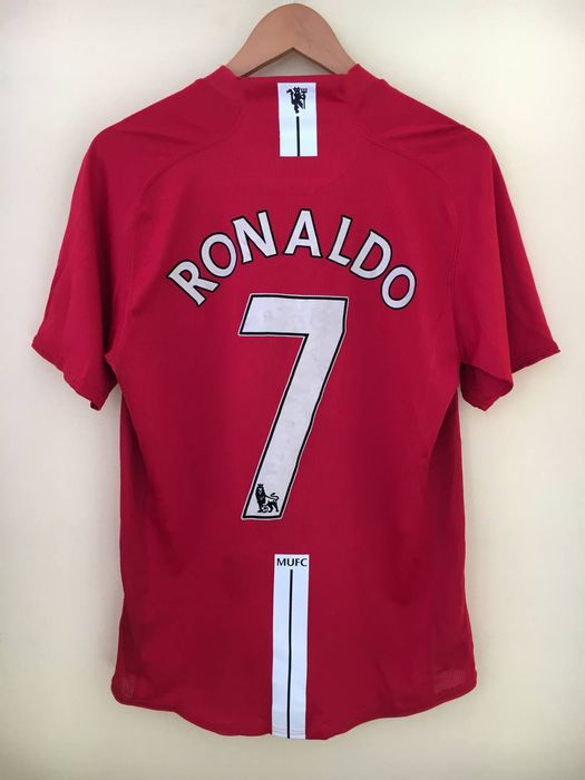 Soccer Jersey Manchester United 2007 2008 #7 Ronaldo Nike home jersey ...