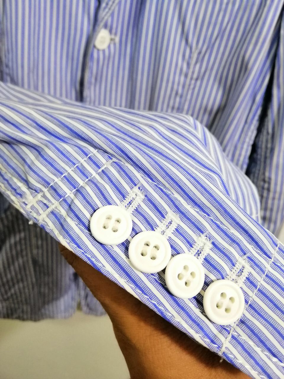 Comme des Garcons Homme Deux Comme Des Garçons AD2011 Stripe Jacket BlueWhite Size US XS / EU 42 / 0 - 5 Thumbnail