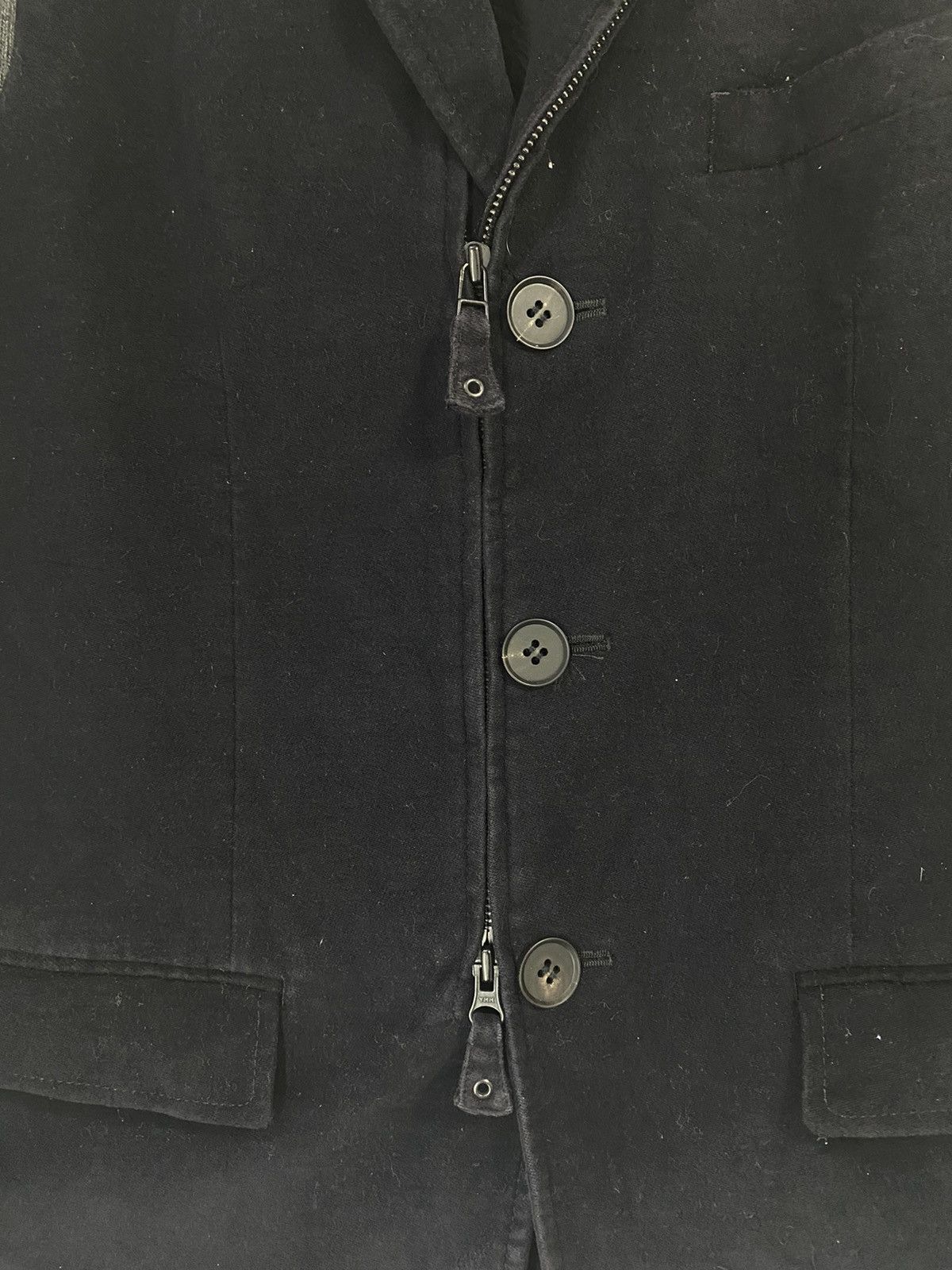 Jean Paul Gaultier Jean Paul Gaultier Velvet Style Zipper Jacket Coat Design Size US M / EU 48-50 / 2 - 4 Thumbnail