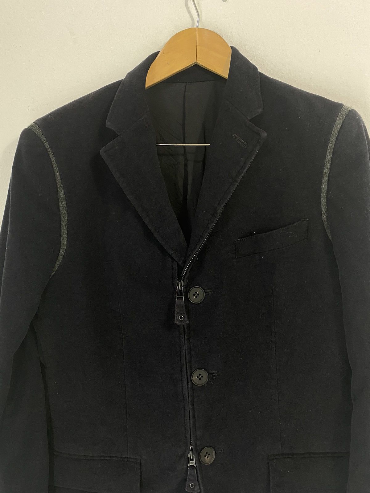 Jean Paul Gaultier Jean Paul Gaultier Velvet Style Zipper Jacket Coat Design Size US M / EU 48-50 / 2 - 5 Thumbnail