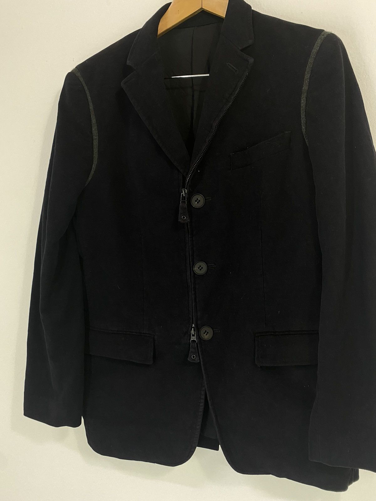 Jean Paul Gaultier Jean Paul Gaultier Velvet Style Zipper Jacket Coat Design Size US M / EU 48-50 / 2 - 3 Thumbnail